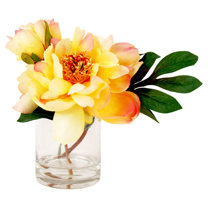 Faux Yellow Peony Joss & Main