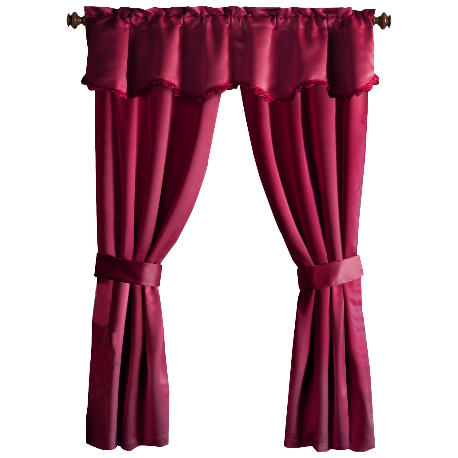 United Curtain Co. 5 Piece Burlington Rod Pocket Curtain Set & Reviews Wayfair