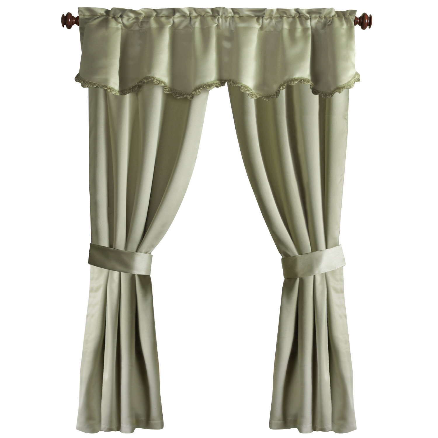United Curtain Co. 5 Piece Burlington Rod Pocket Curtain Set & Reviews Wayfair