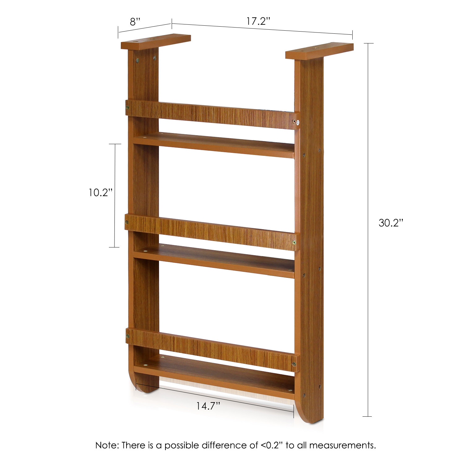 Wall Mount Spice Rack in Cherry Wayfair