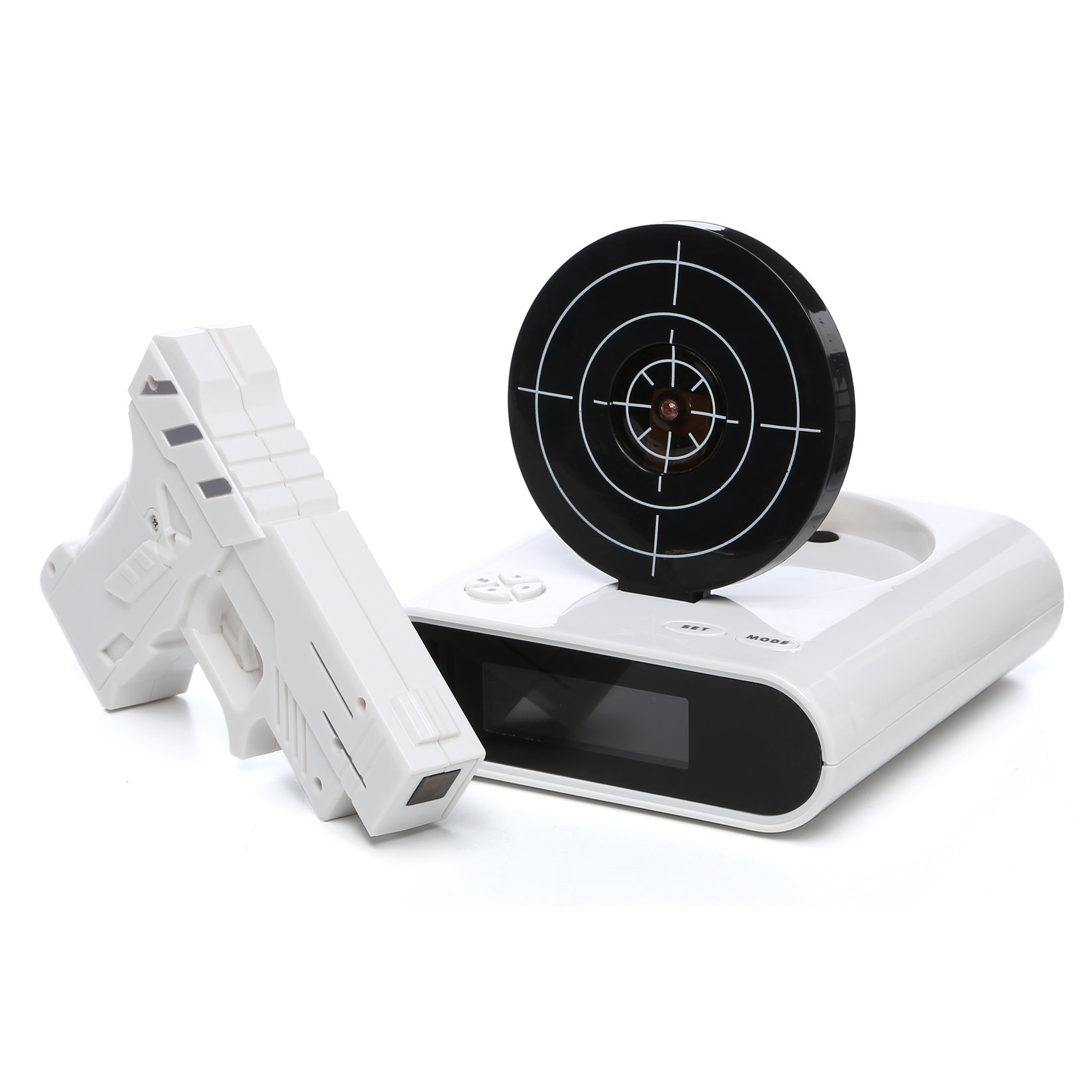 Trademark Global Gun & Target Recordable Alarm Clock Set & Reviews
