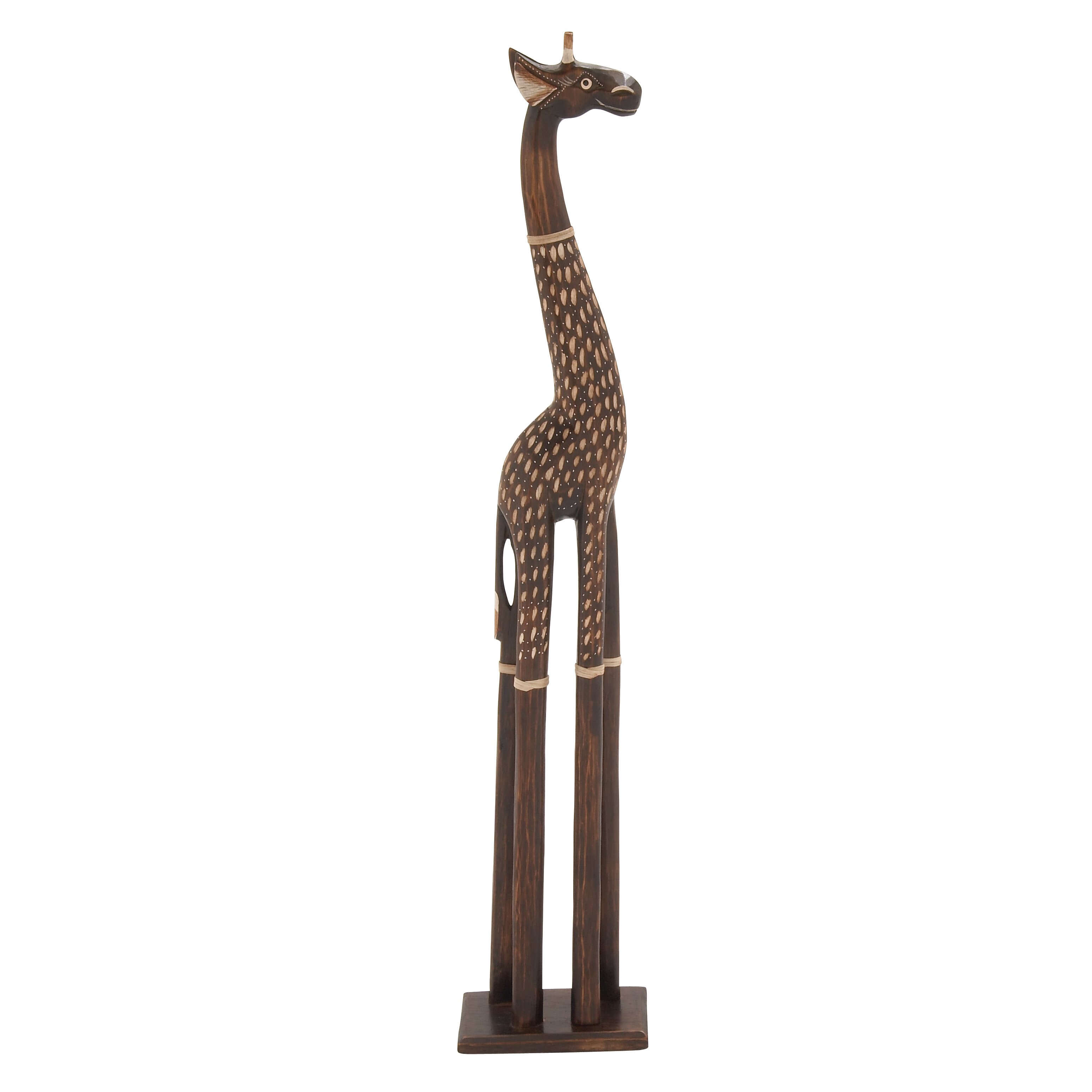 giraffe wooden statue