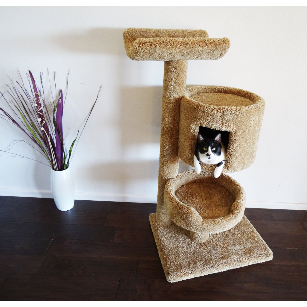 New Cat Condos 45" Premier Bungalow Cat Tree & Reviews Wayfair