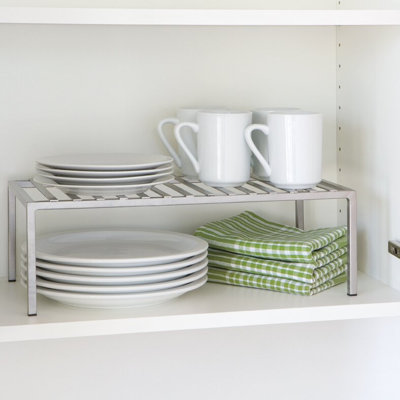 Expandable Kitchen Cabinet Shelf Organizer Rack | Wayfair
