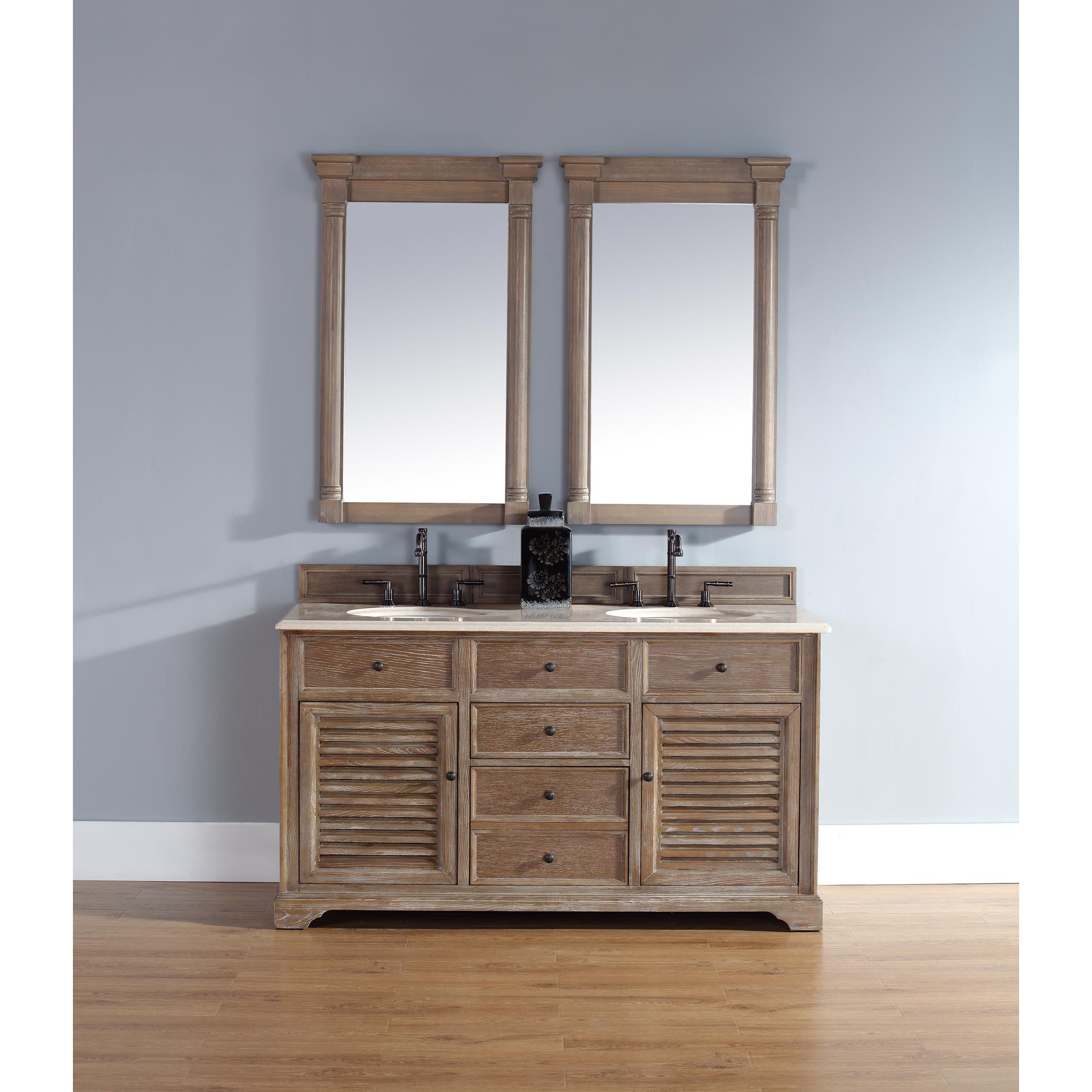 James Martin Furniture Savannah 60" Double Bathroom Vanity Set