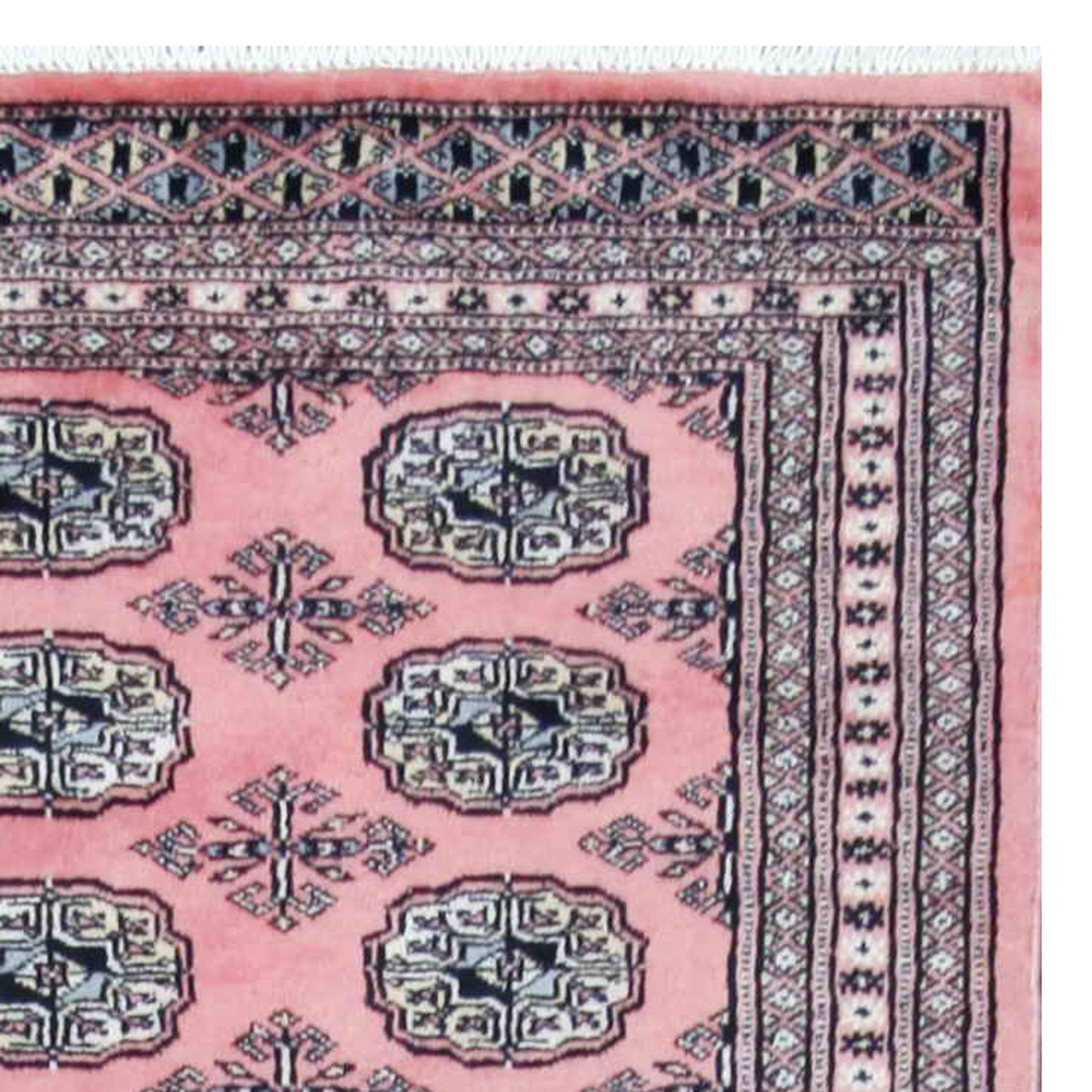 Tribal Bokhara HandKnotted Pink Area Rug Wayfair