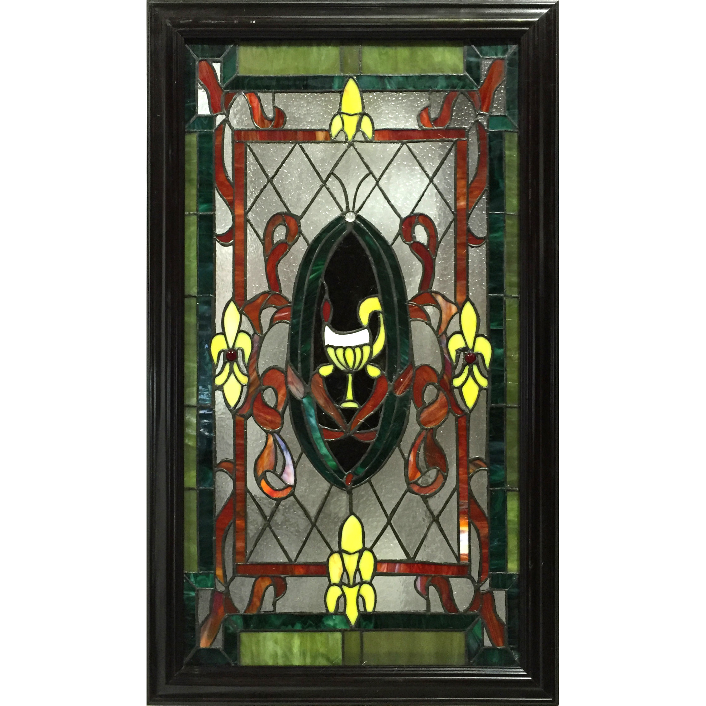 Celia Rectangular Stained Glass Panel Wayfair
