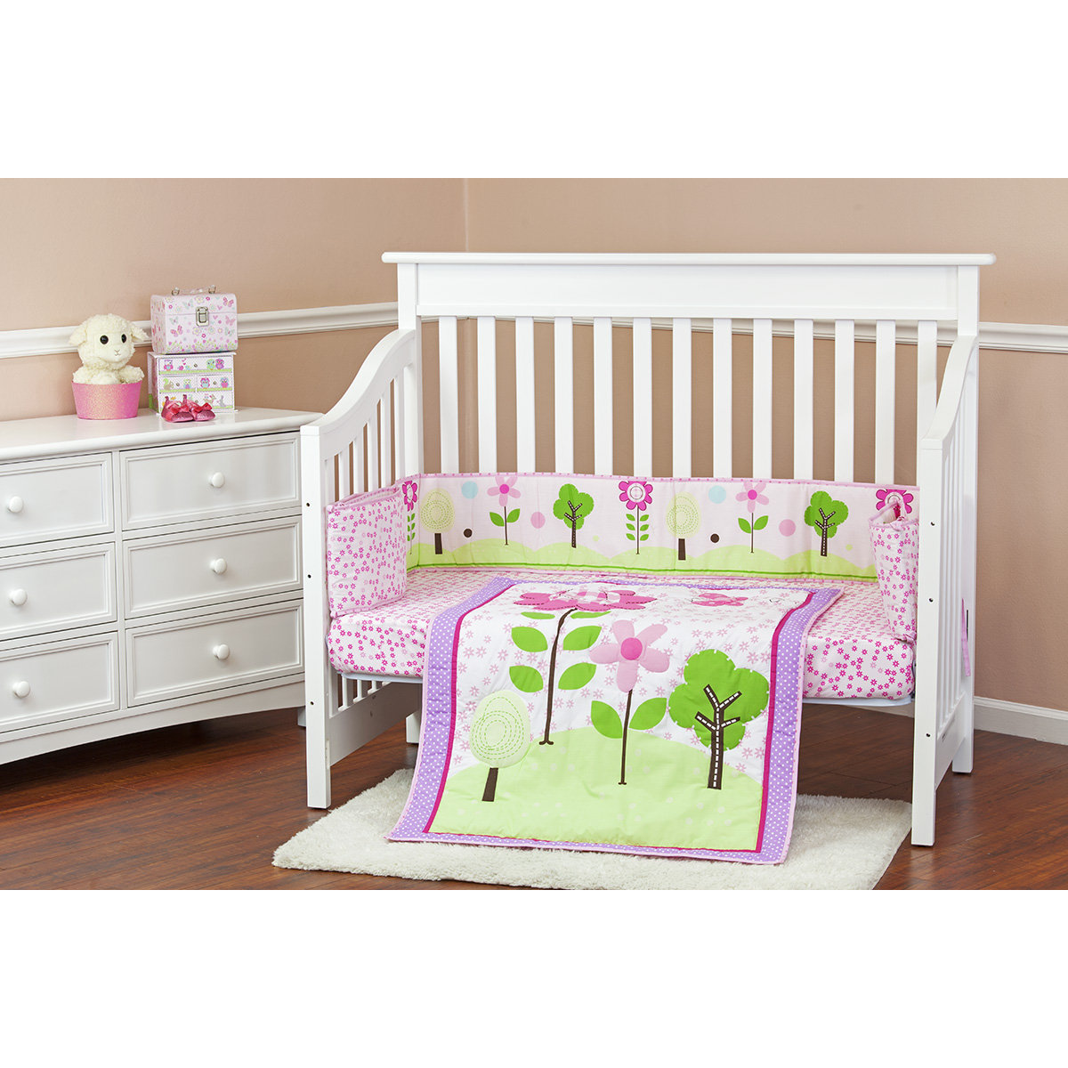 Spring Garden 3 Piece Crib Bedding Set Wayfair