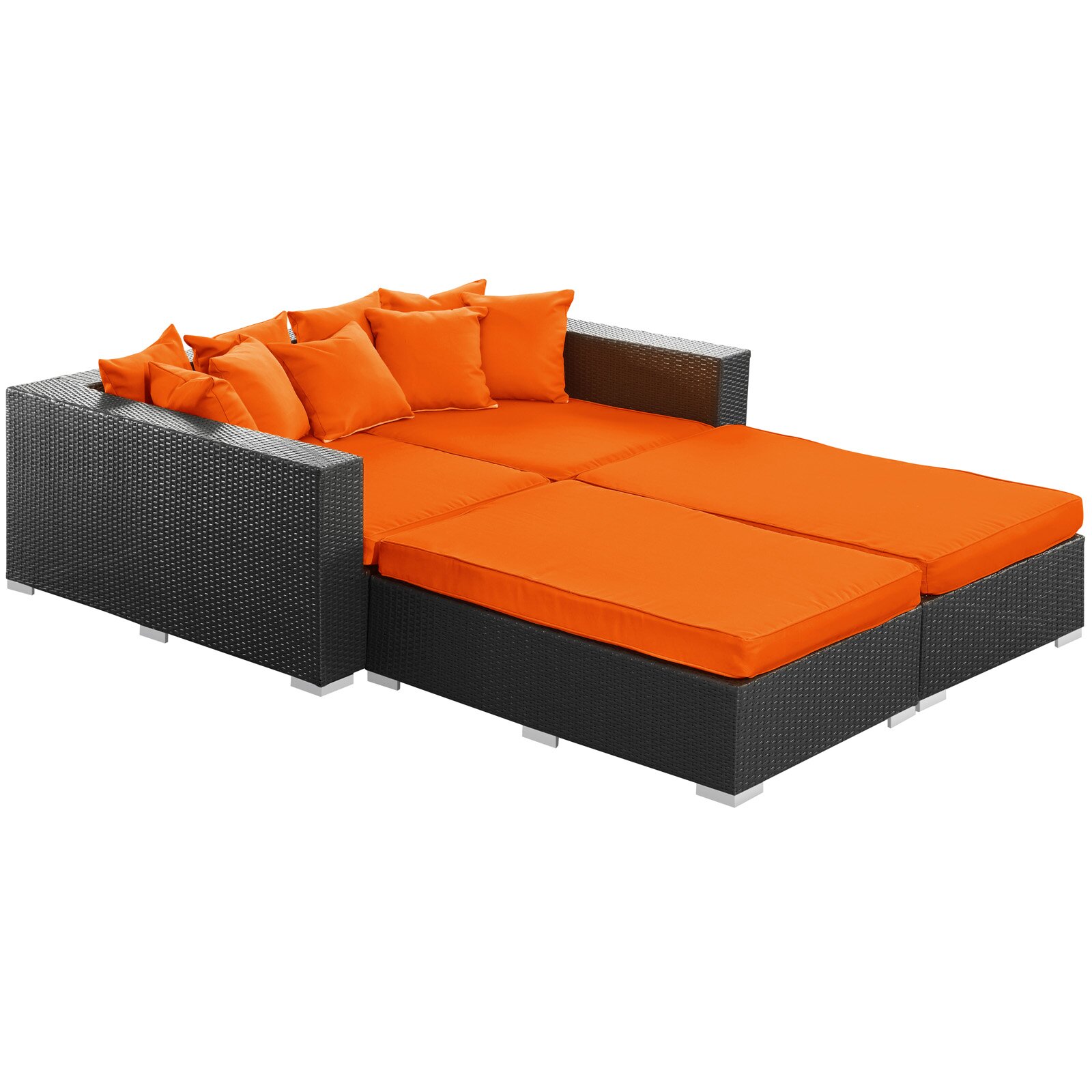 Ellanti Patio Daybed With Cushions Pictures