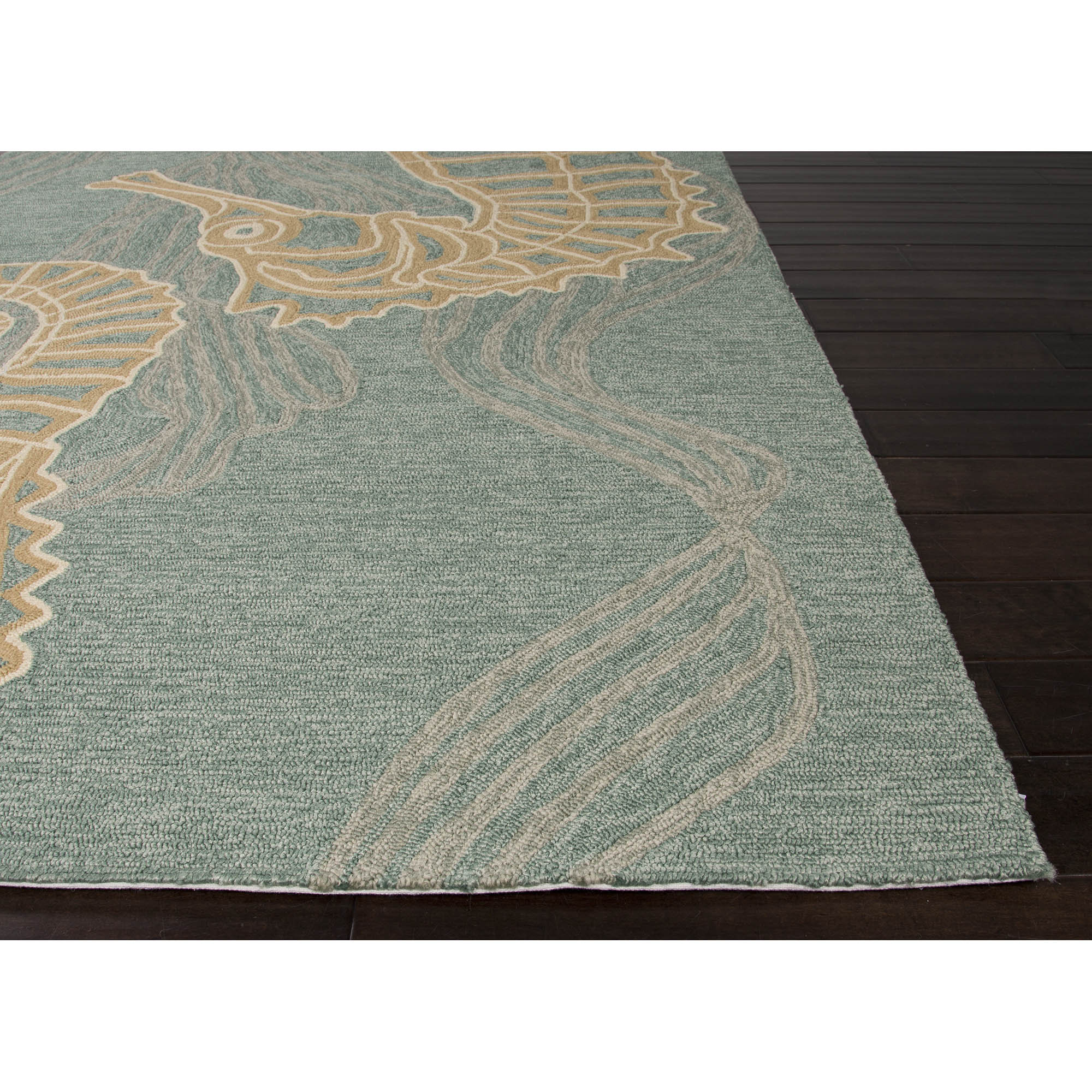 JaipurLiving Coastal Lagoon Blue/Tan Indoor/Outdoor Area Rug & Reviews