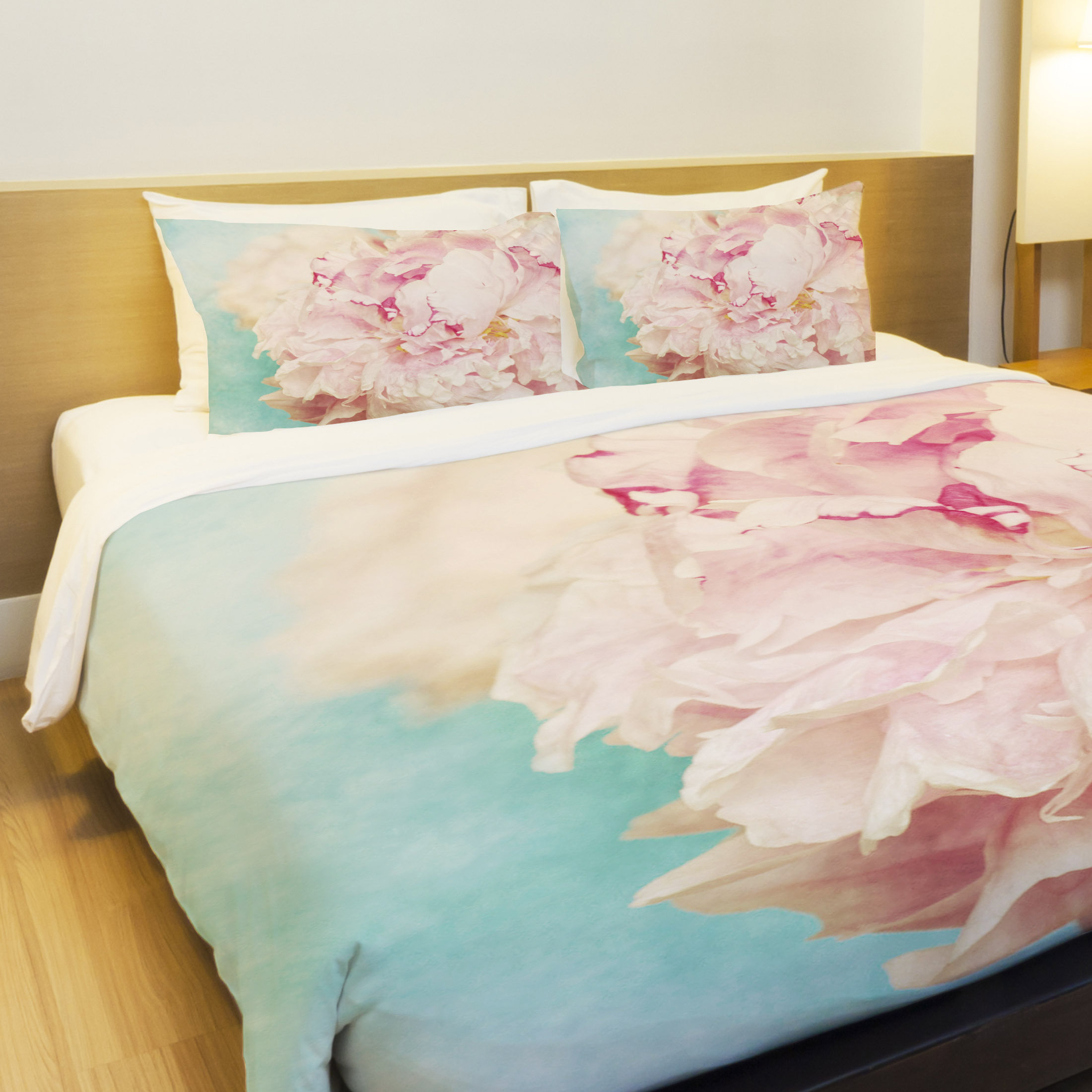 Delicate Peony Full/Queen Duvet Cover Wayfair