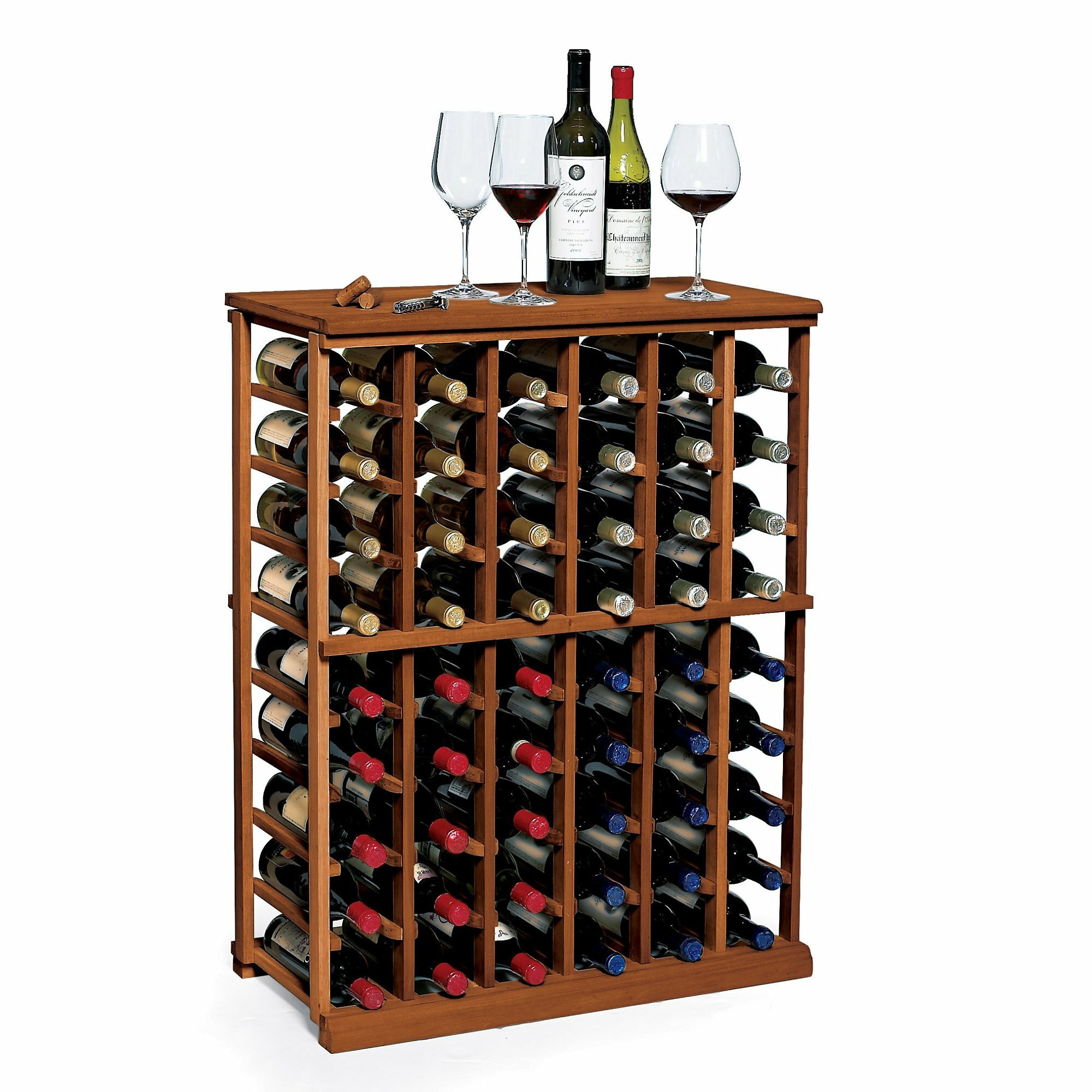 N'finity 60 Bottle Floor Wine Rack Wayfair