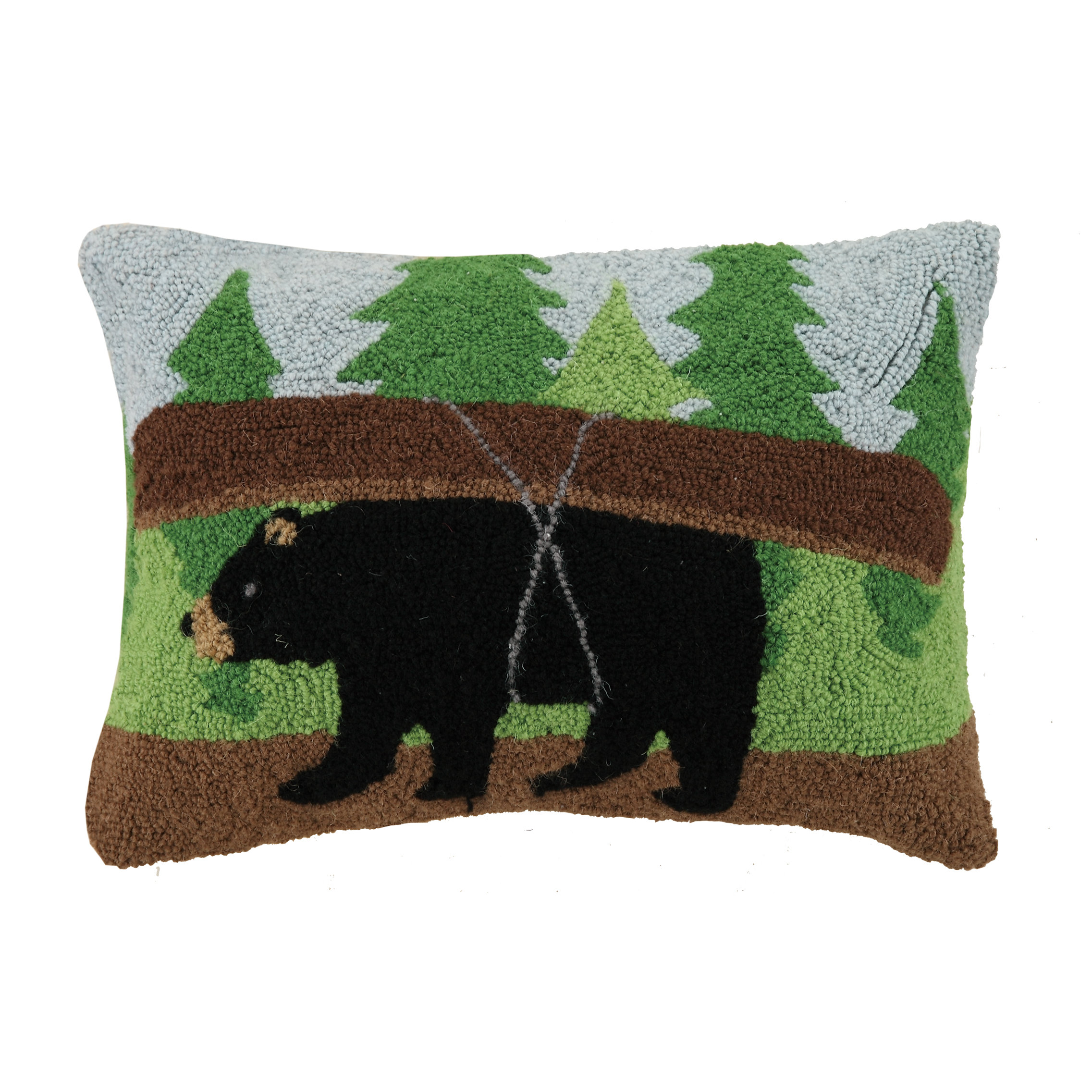 Cabin, Bear, Canoe Hook Wool Lumbar Pillow Wayfair