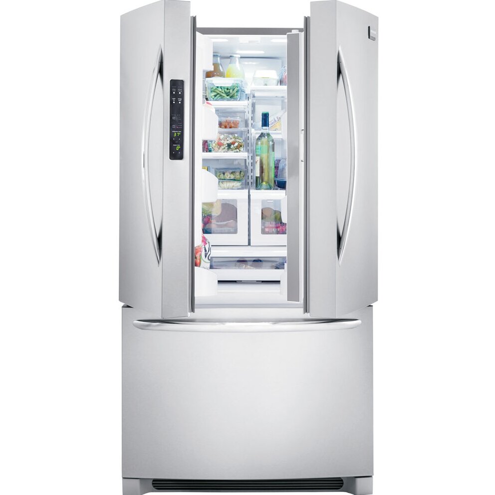 Gallery Series 22 6 Cu Ft French Door Refrigerator Wayfair   Frigidaire Gallery Series 22.6 Cu. Ft. French Door Refrigerator FGHG2366PF 