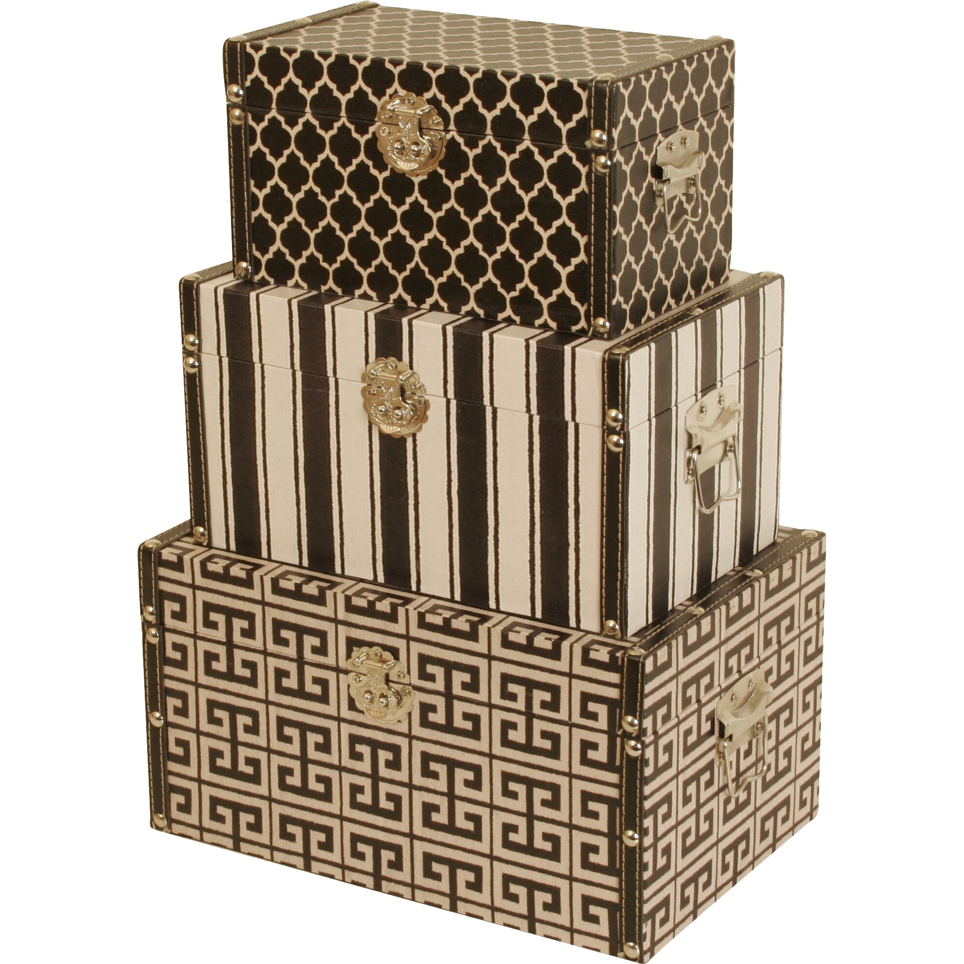 WaldImports 3 Piece Decorative Box Set & Reviews | Wayfair