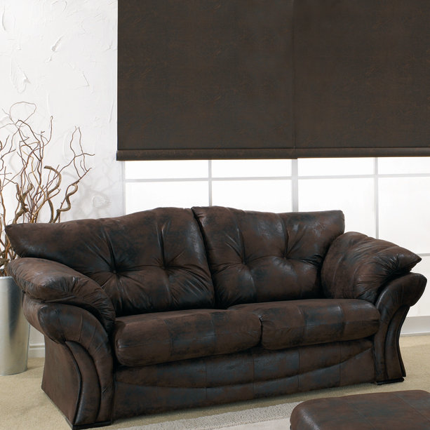 Florida Leather 3 Seater Sofa Wayfair UK