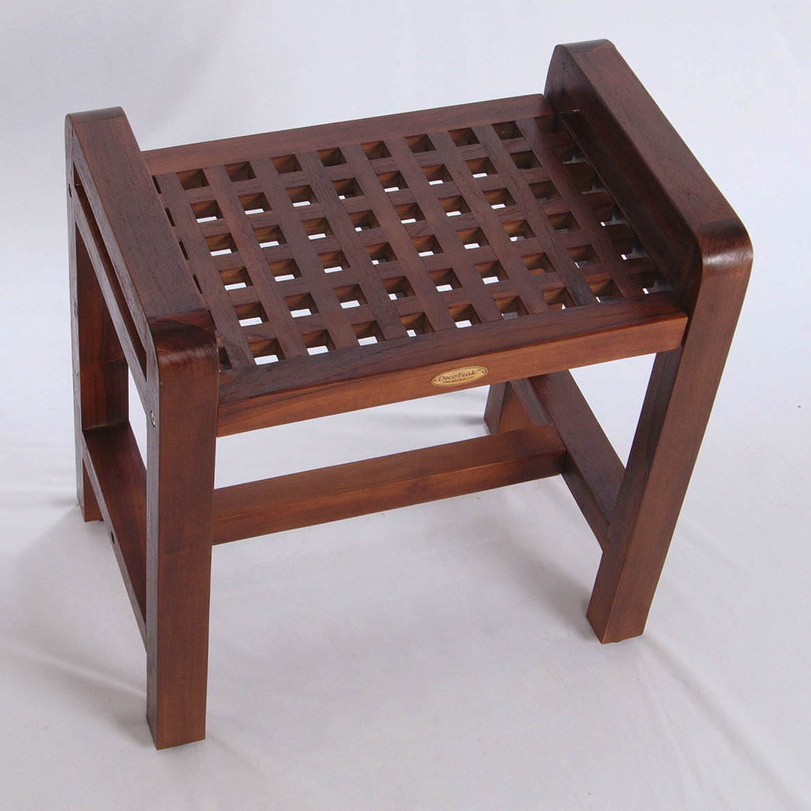Teak Grate Shower Stool Wayfair