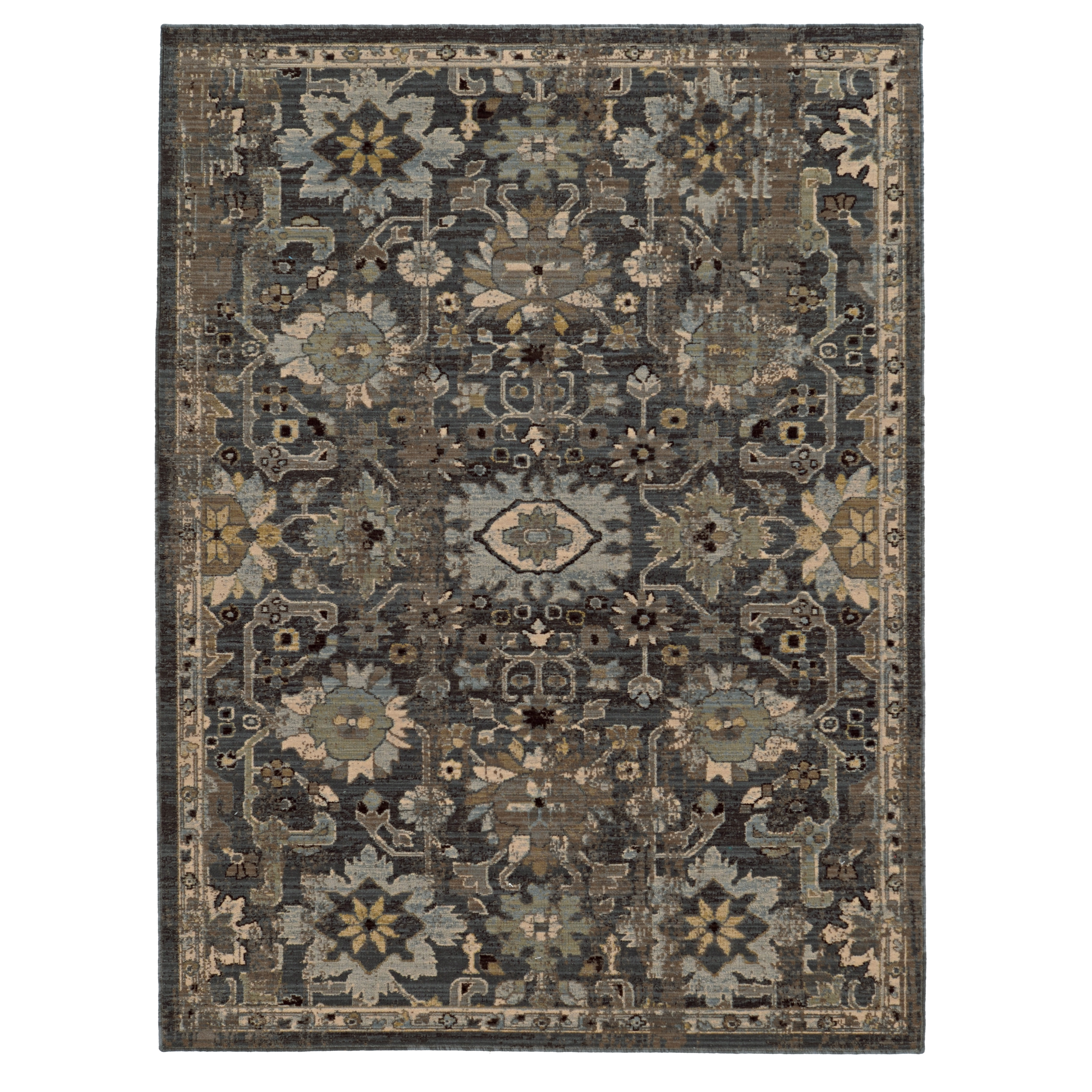 Tommy Bahama Vintage Blue / Grey Floral Rug Wayfair