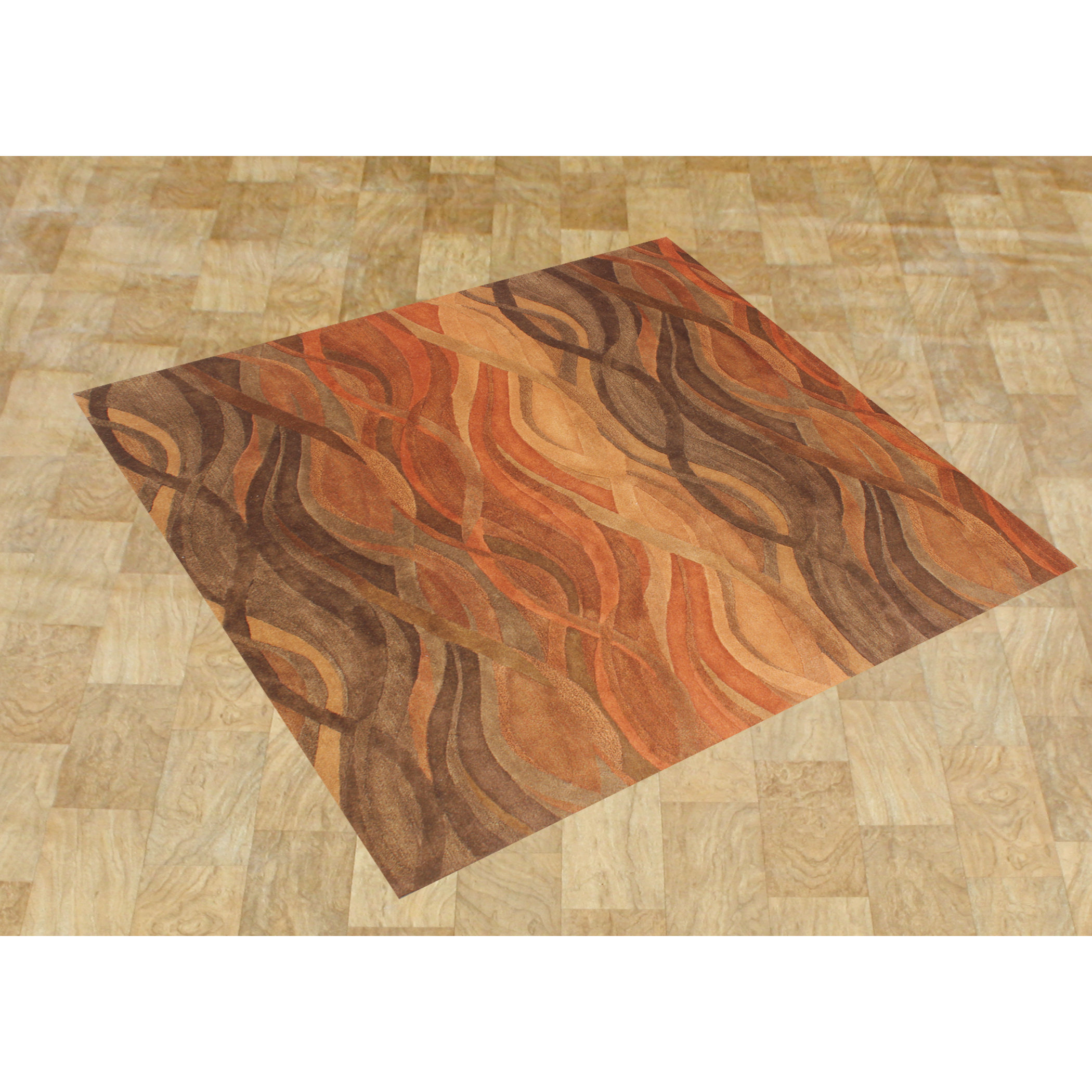 Alliyah Abstract Brown/Tan Area Rug Wayfair