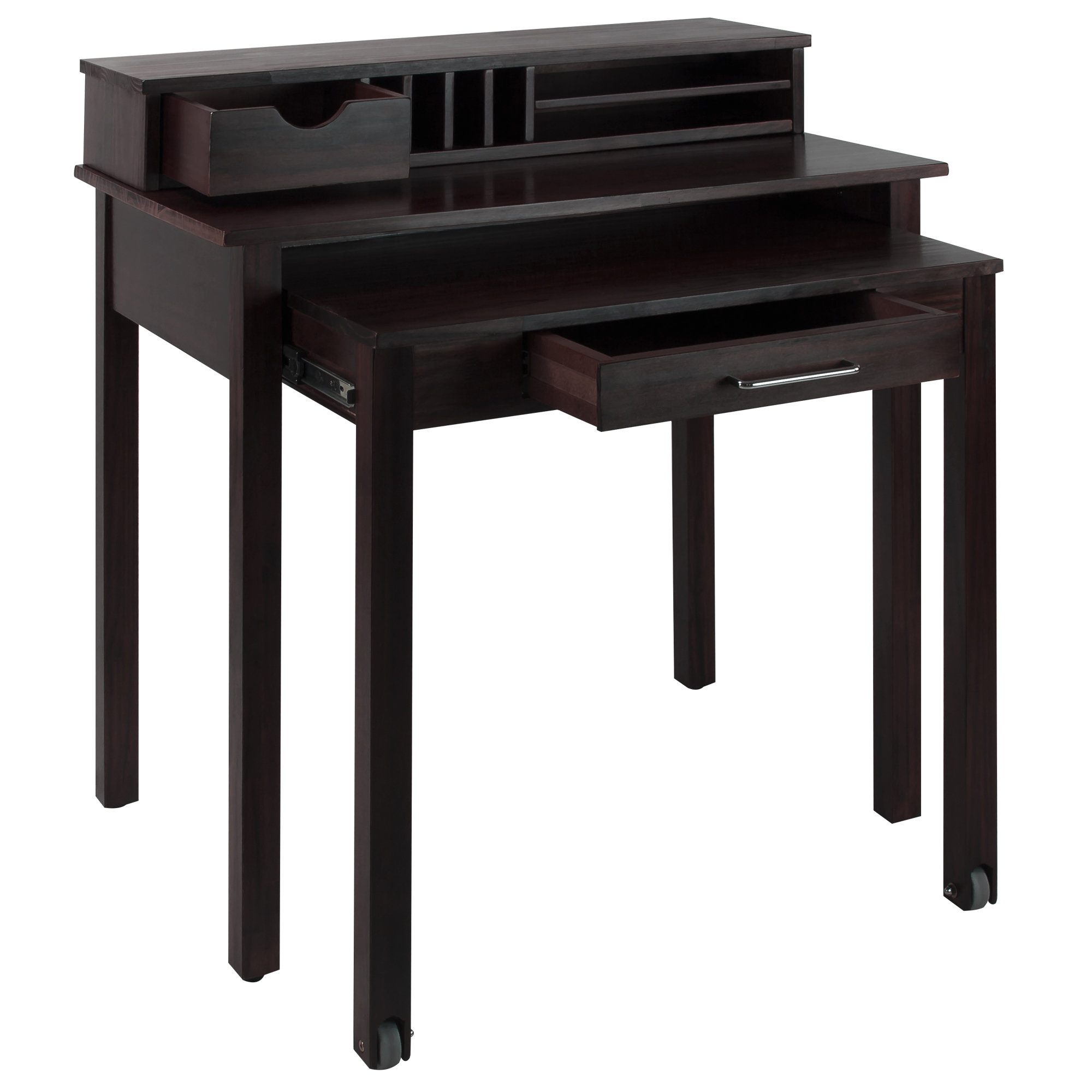 Casual Home Roll Out Desk with Hutch & Reviews Wayfair