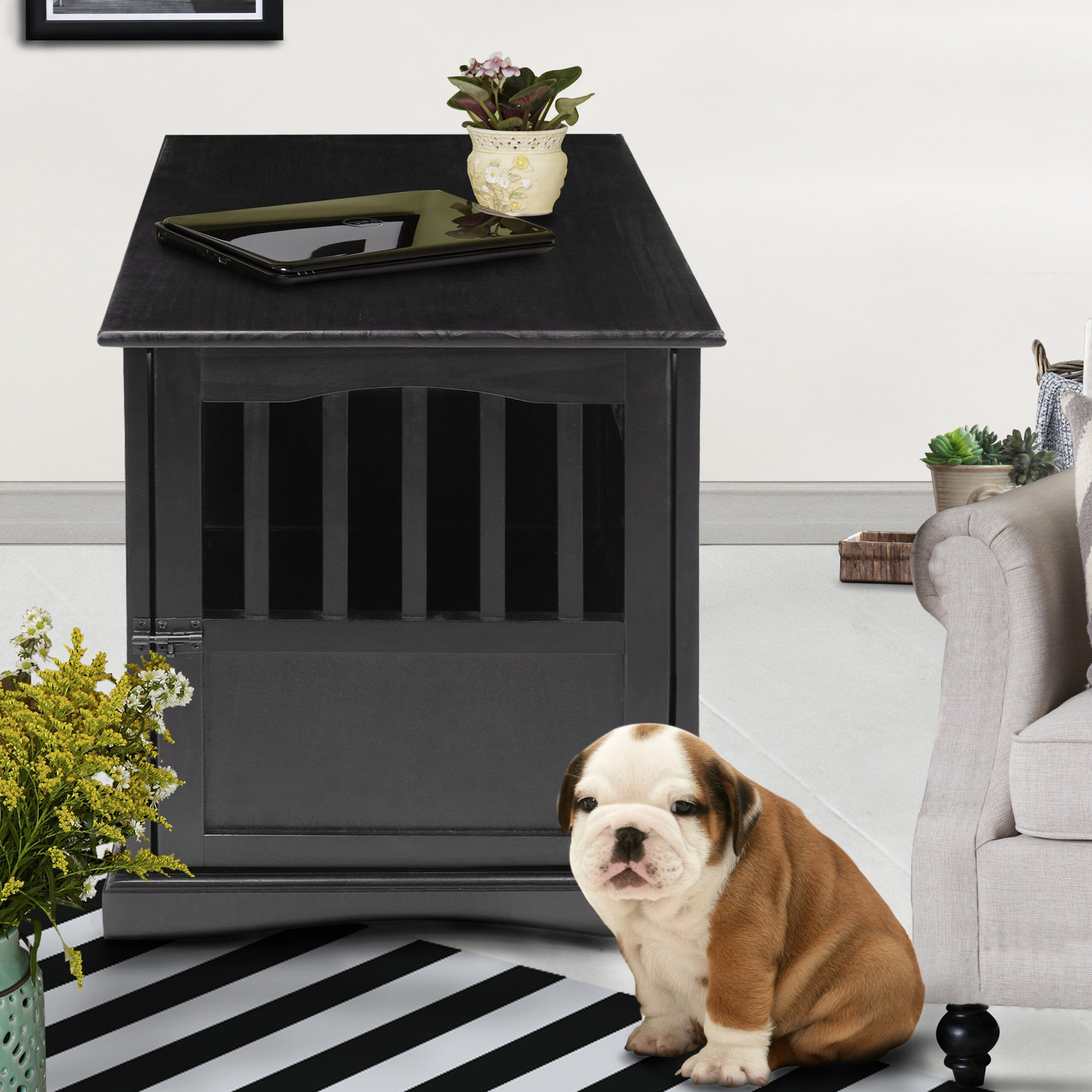 Casual Home Pet Crate End Table & Reviews Wayfair