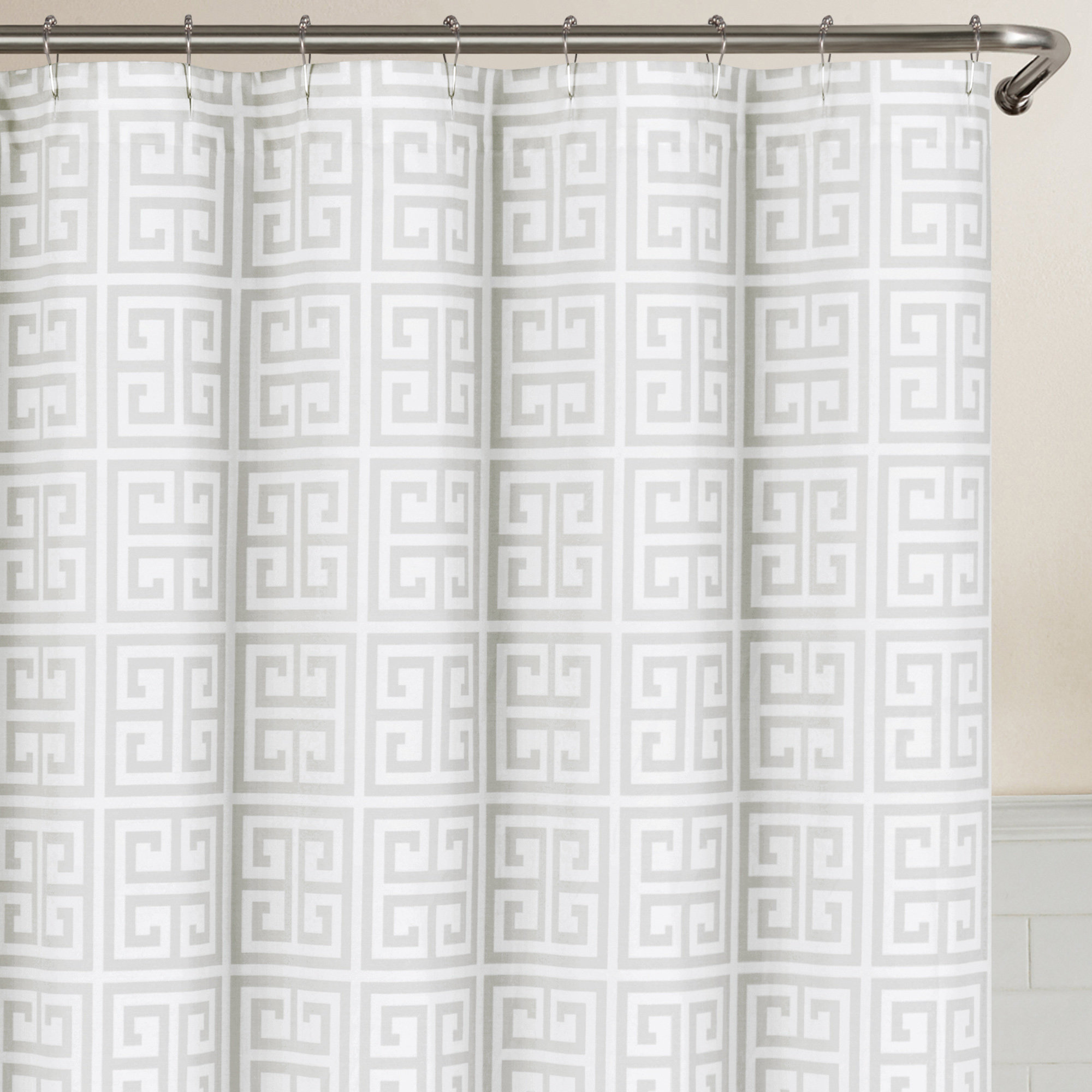 Greek Key Shower Curtain Wayfair
