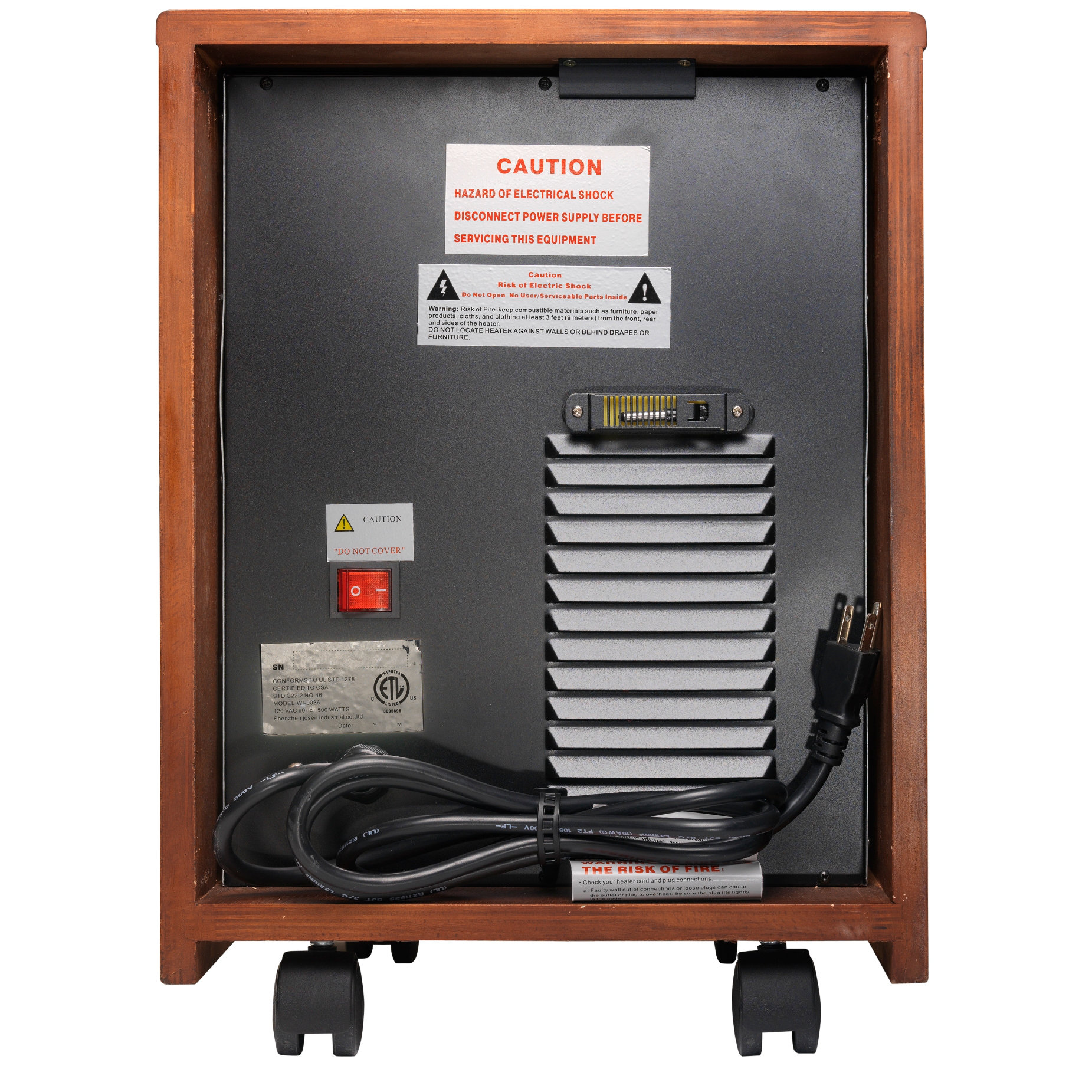 Dynamic Infrared 1,500 Watt Portable Electric Infrared Cabinet Heater ...