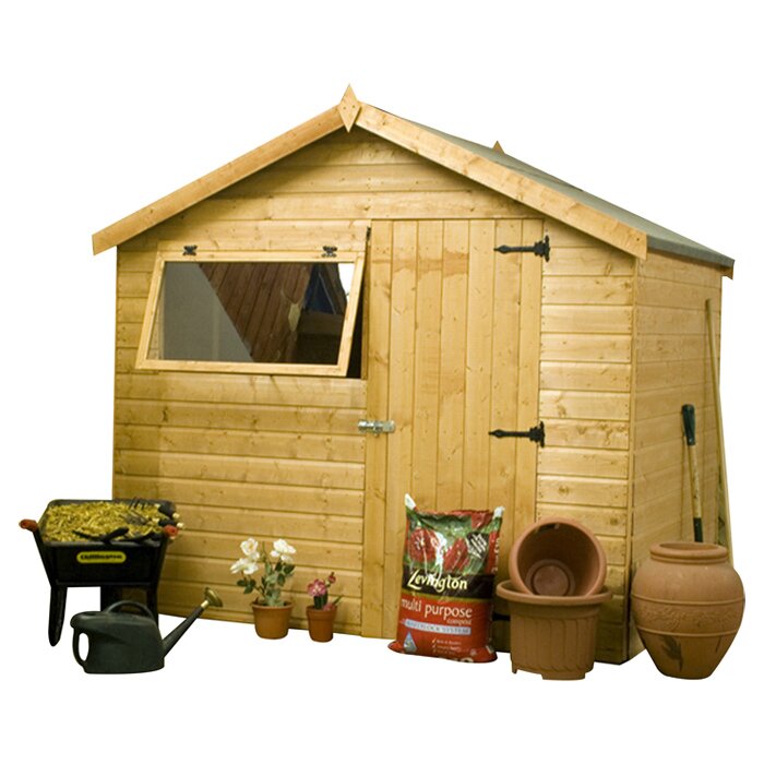 dcor design 12 x 6 wooden storage shed wayfair uk