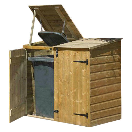 Wooden Double Bin Store Wayfair UK