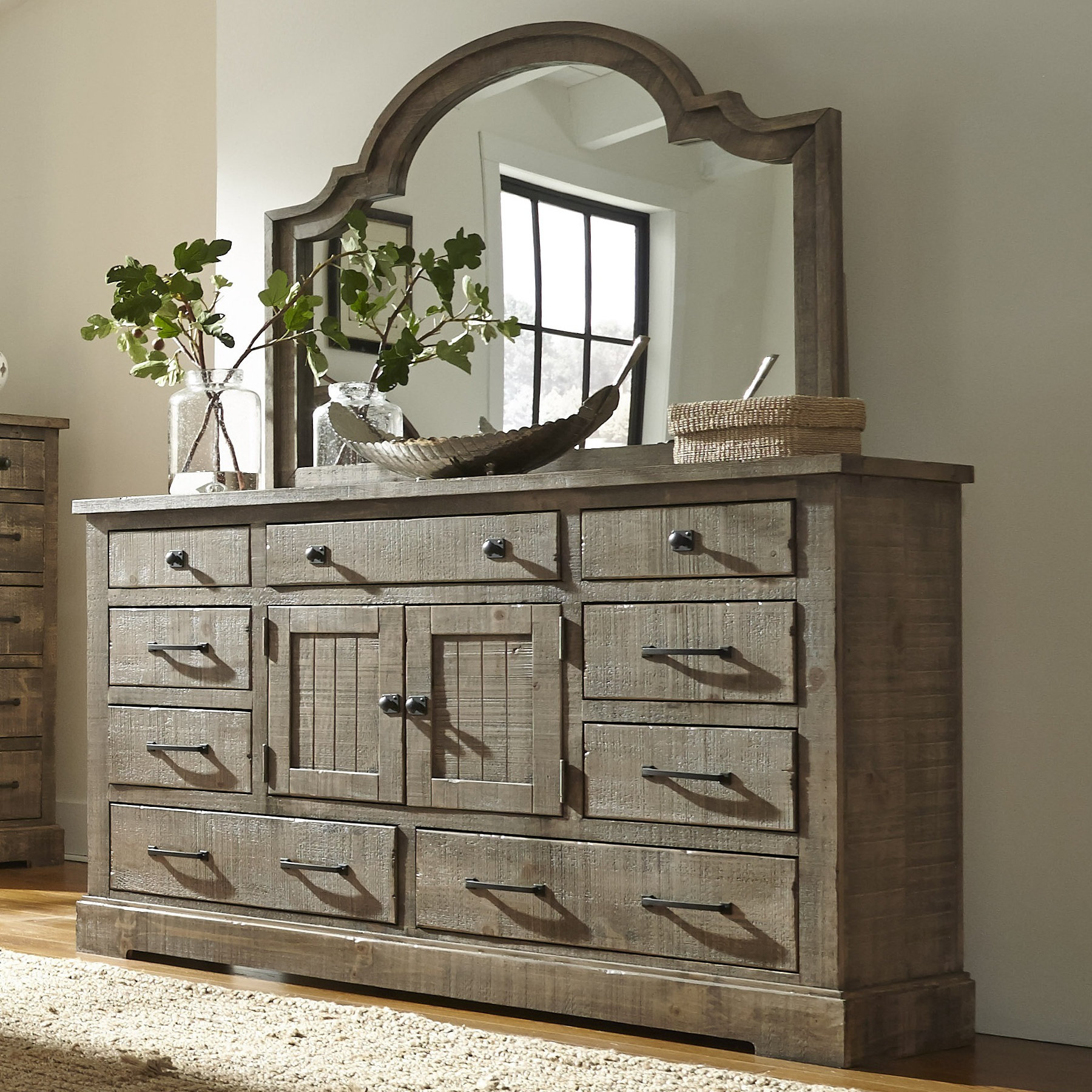 August Grove 9 Drawer Dresser with Mirror & Reviews Wayfair