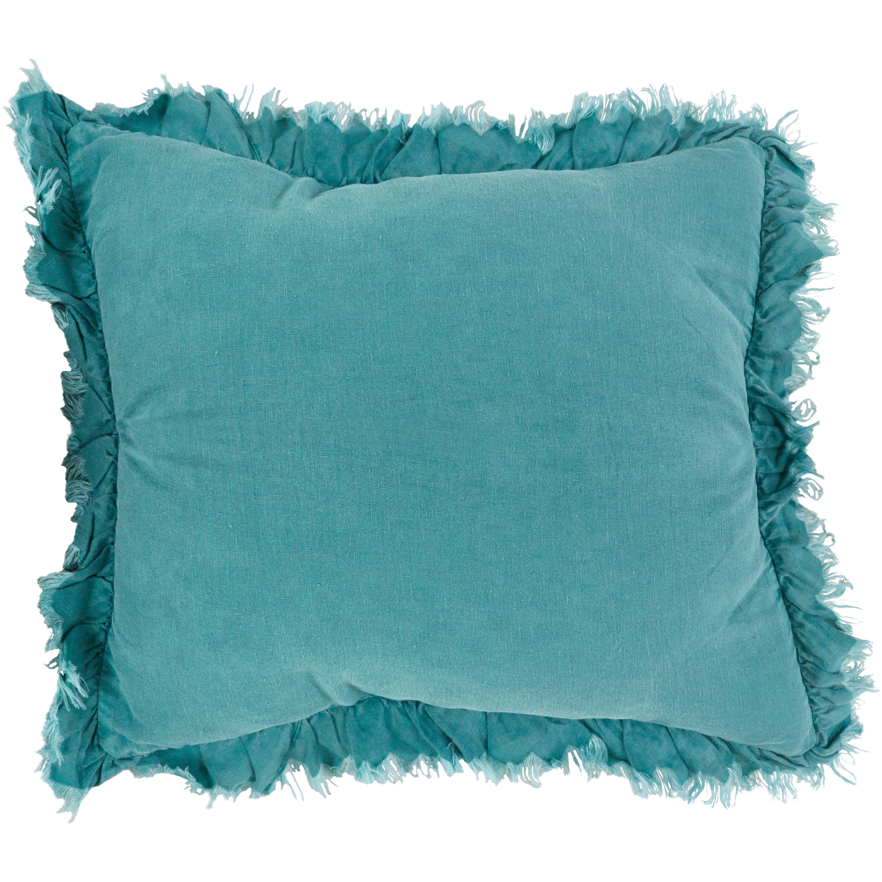 Ruffled Linen Throw Pillow Wayfair