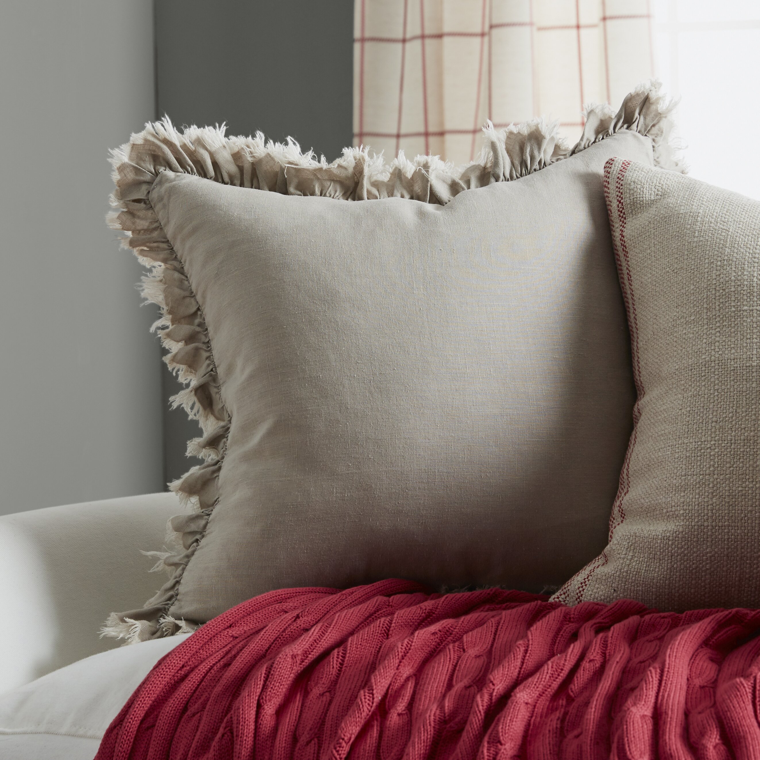 linen throw pillows