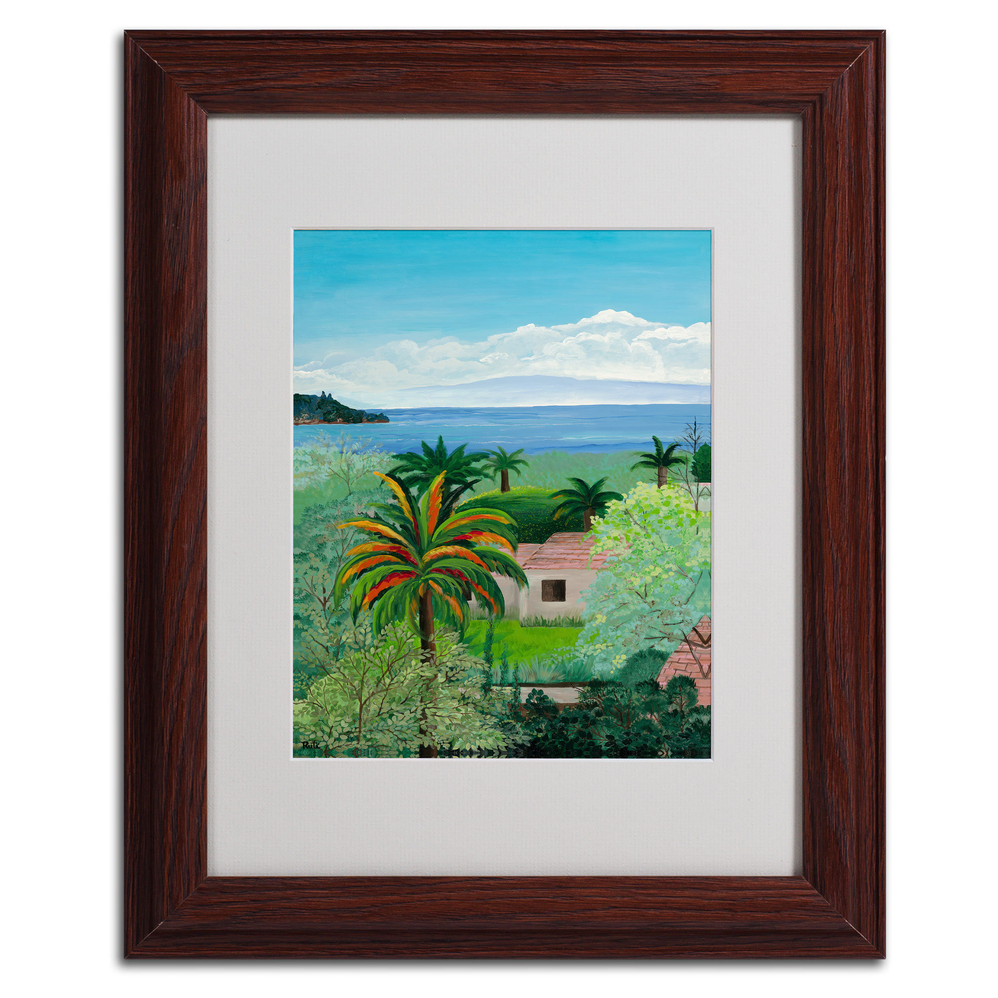 "Costa Rican Beach" Framed Painting Print Wayfair