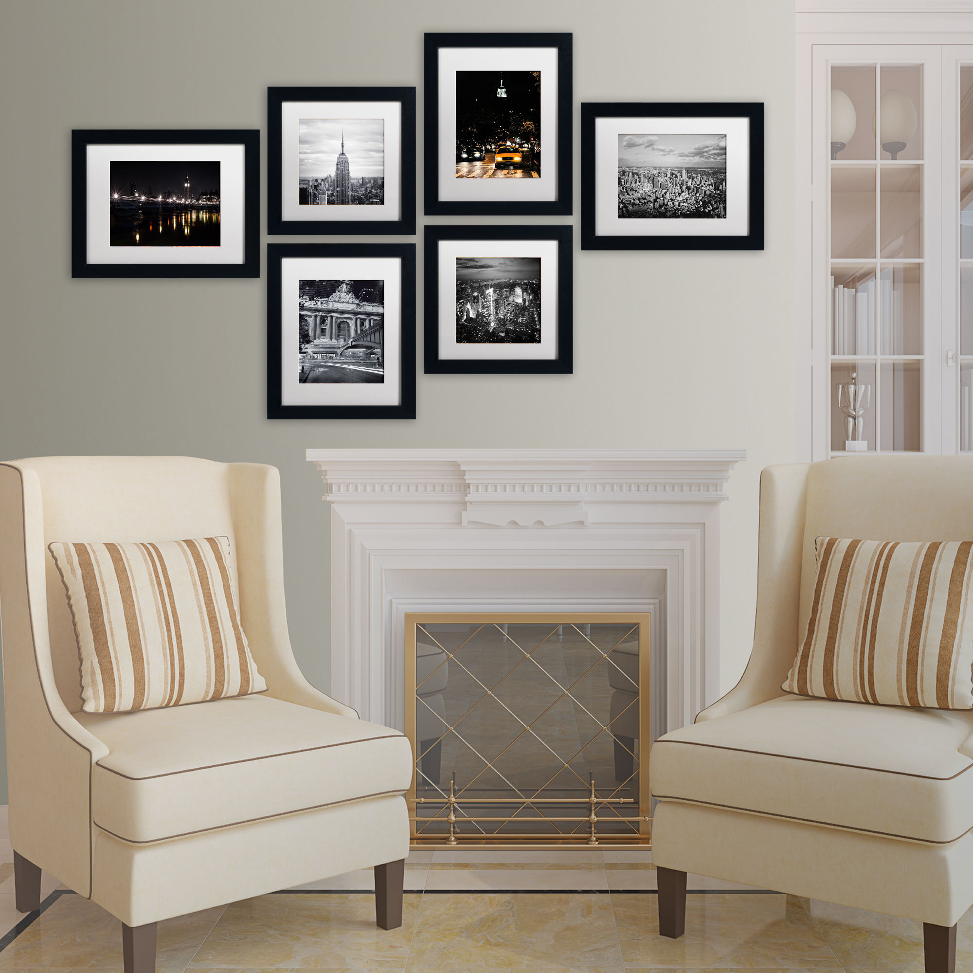 Trademark Art Urban 6 Piece Framed Photographic Print Art Set & Reviews