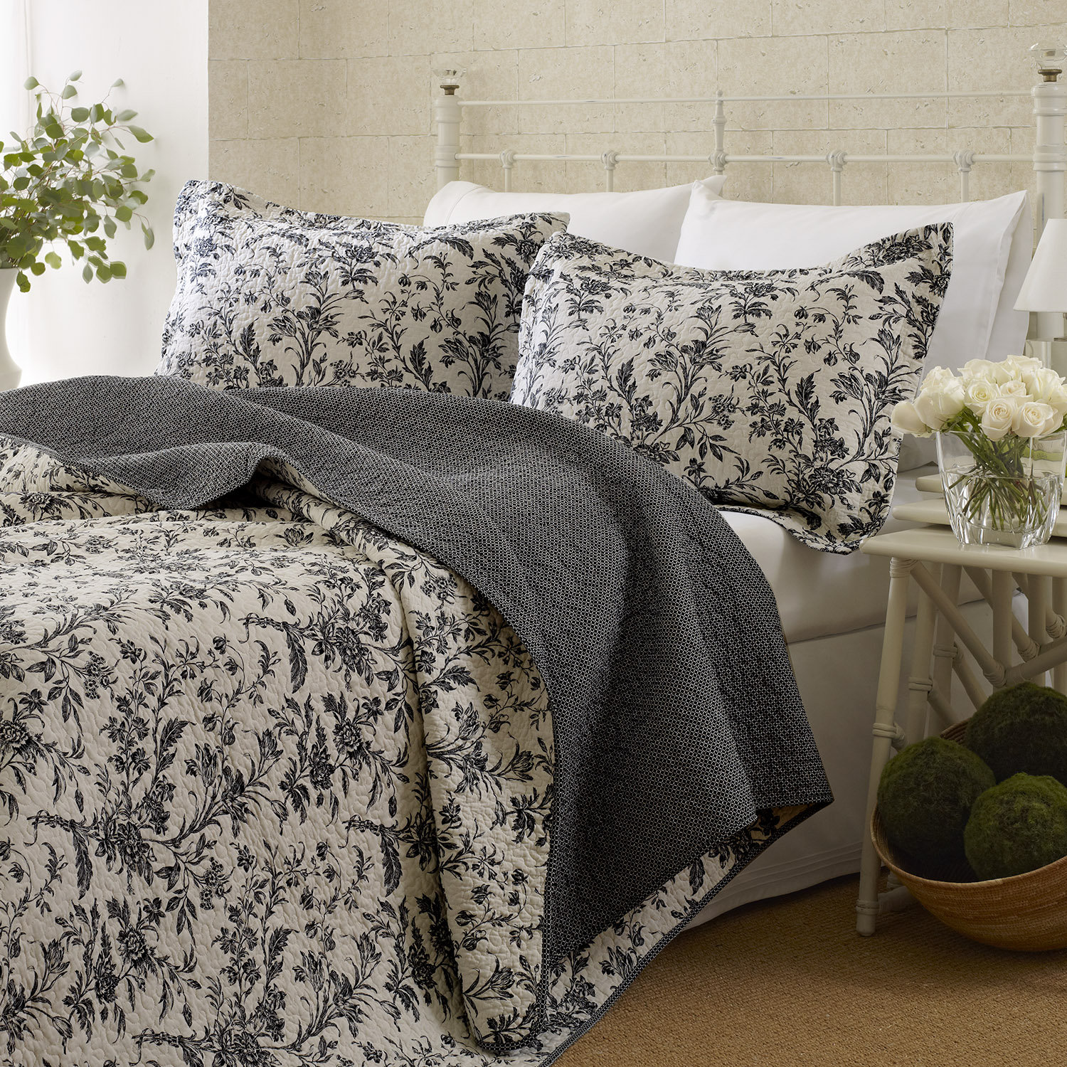 Laura Ashley Home Amberley Reversible Coverlet Set & Reviews Wayfair