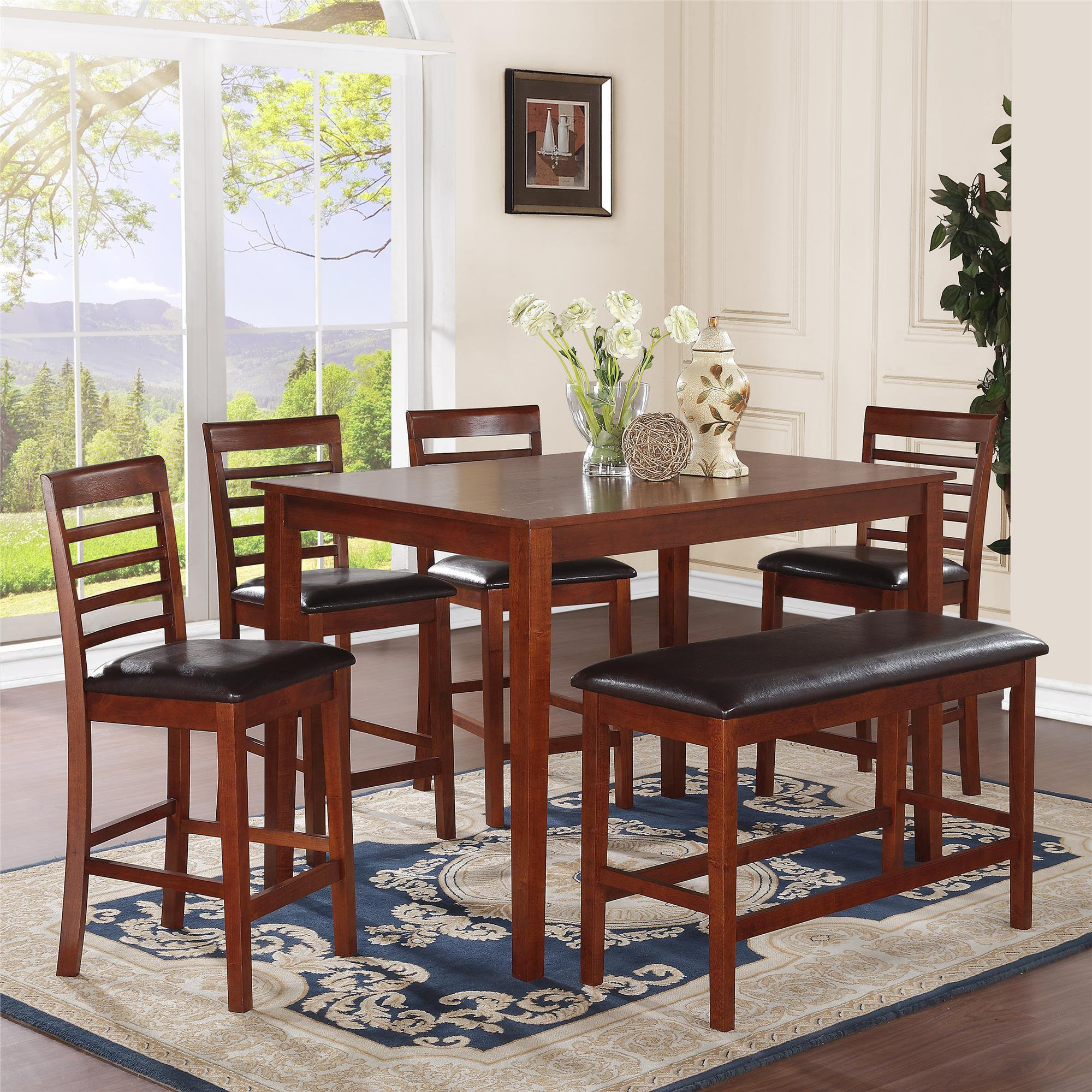 MacCauley 6 Piece Counter Height Dining Set Wayfair