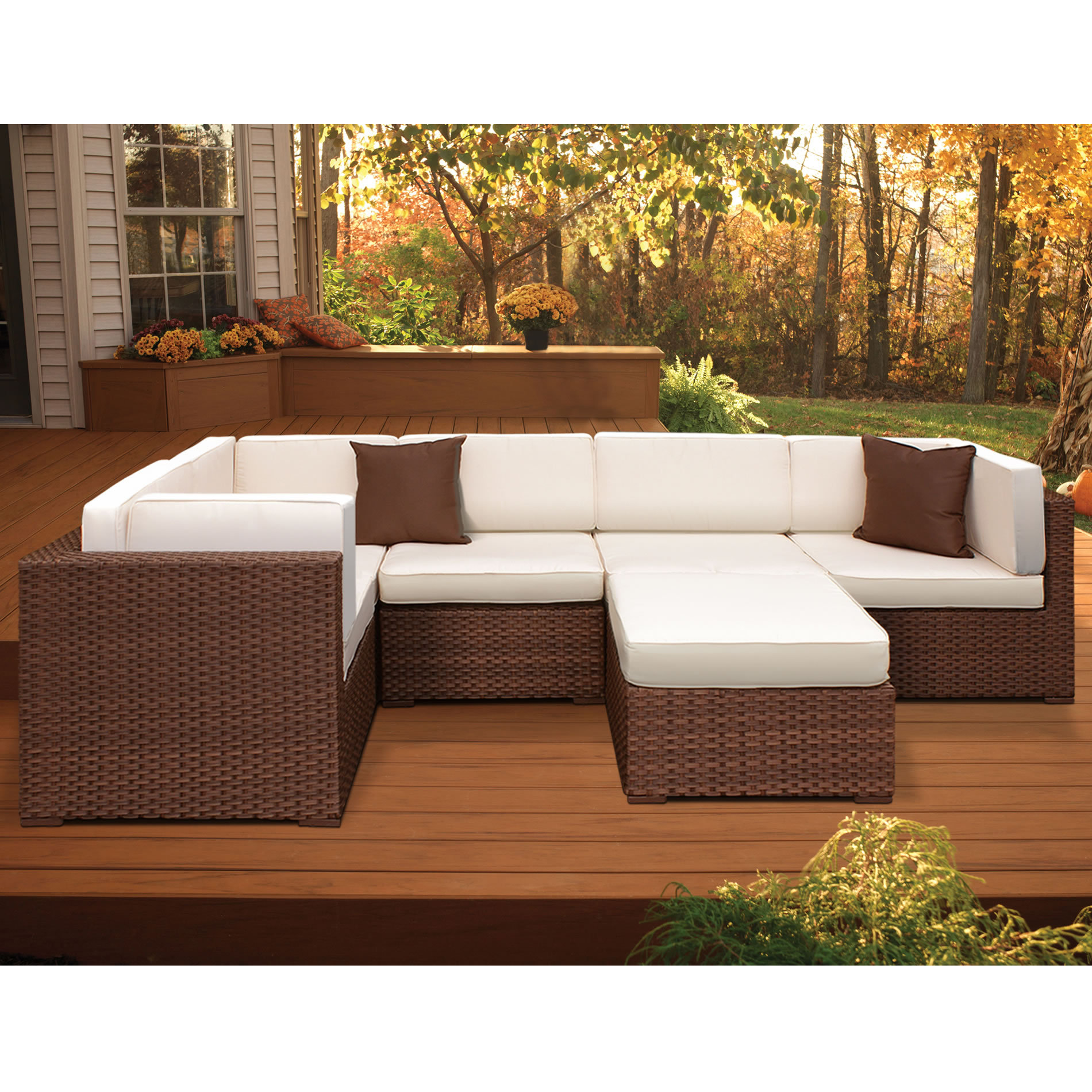 Montecarlo Sectional Sofa with Cushions Wayfair