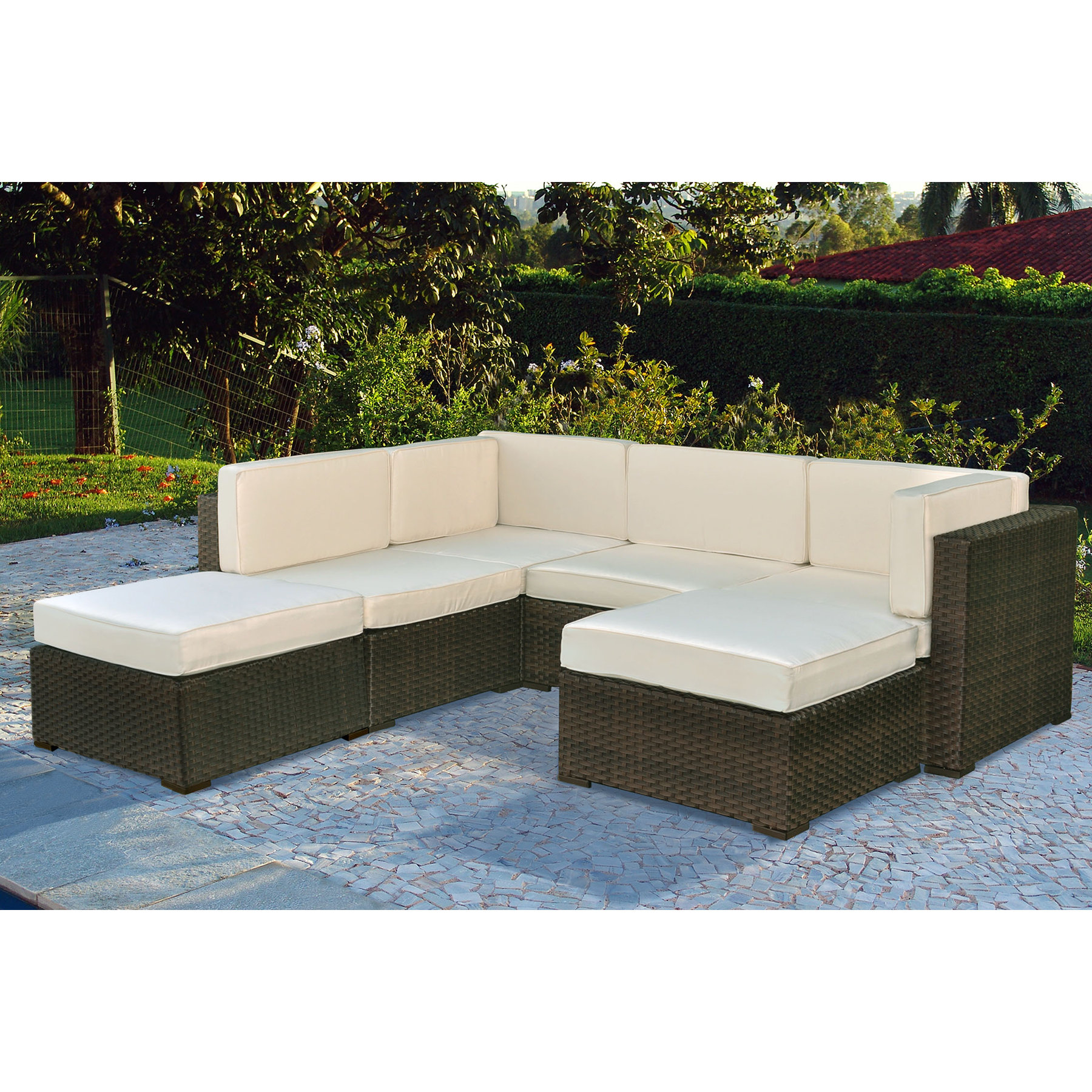 Montecarlo Sectional Sofa with Cushions Wayfair