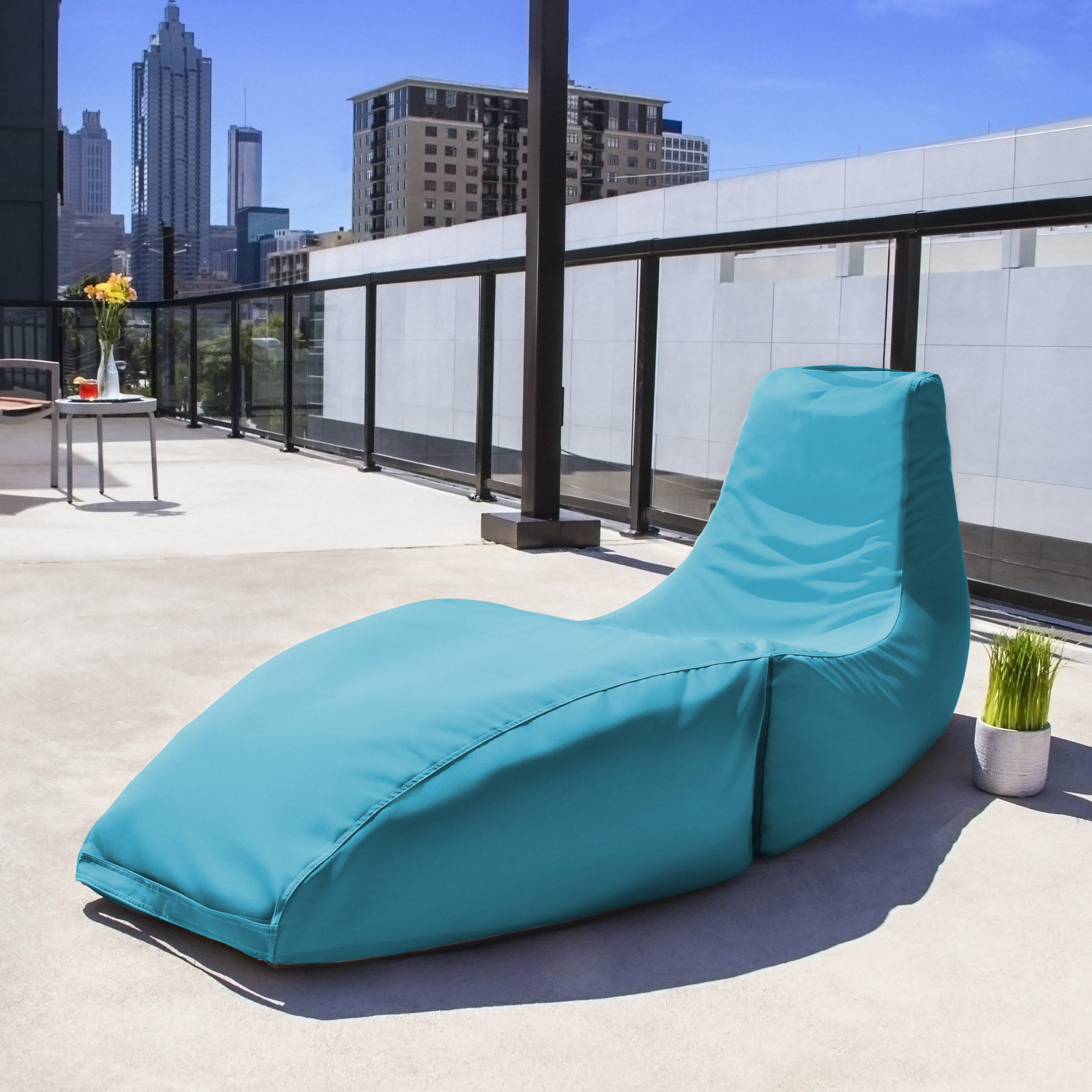 Prado Outdoor Bean Bag Chaise Lounge Chair Wayfair