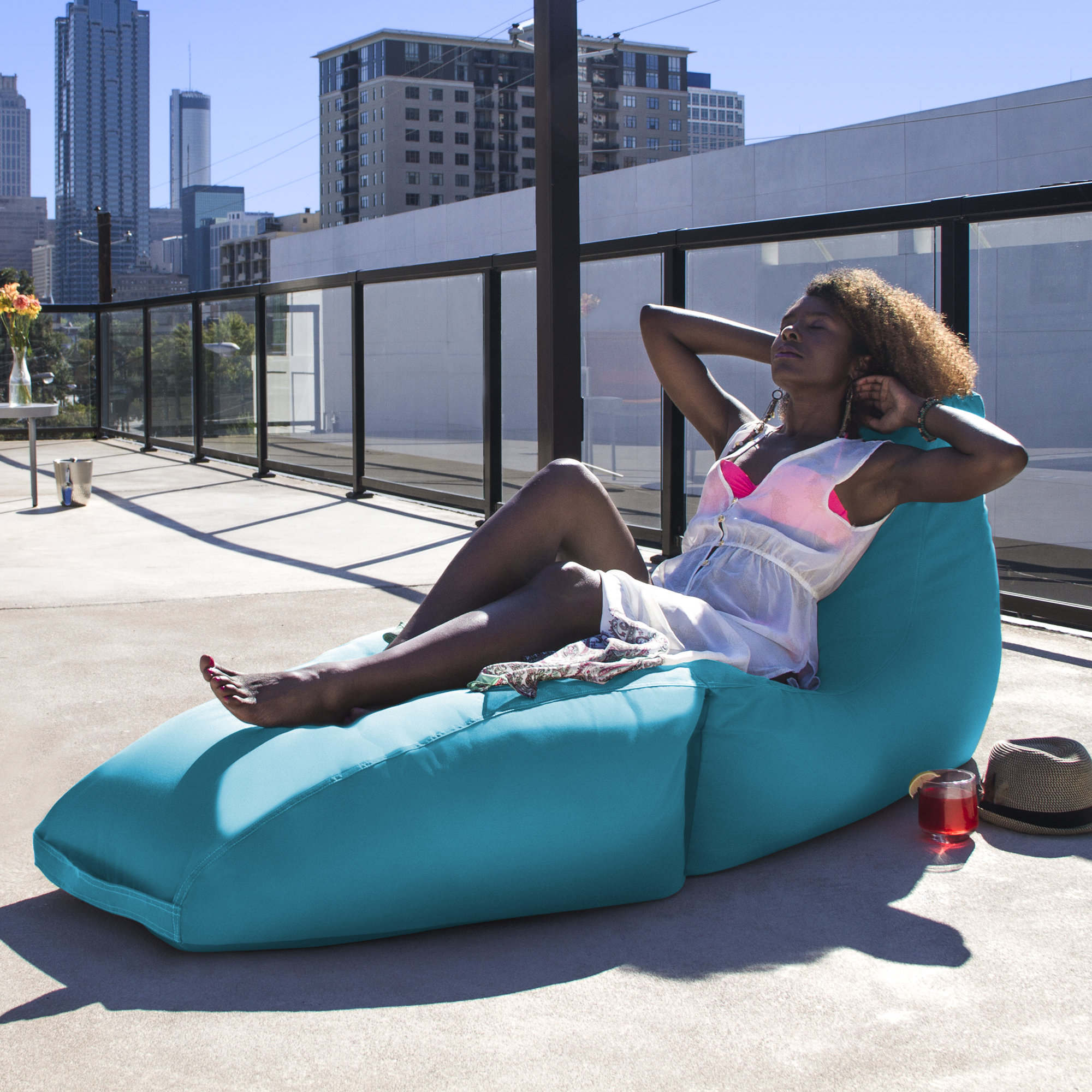 Prado Outdoor Bean Bag Chaise Lounge Chair Wayfair