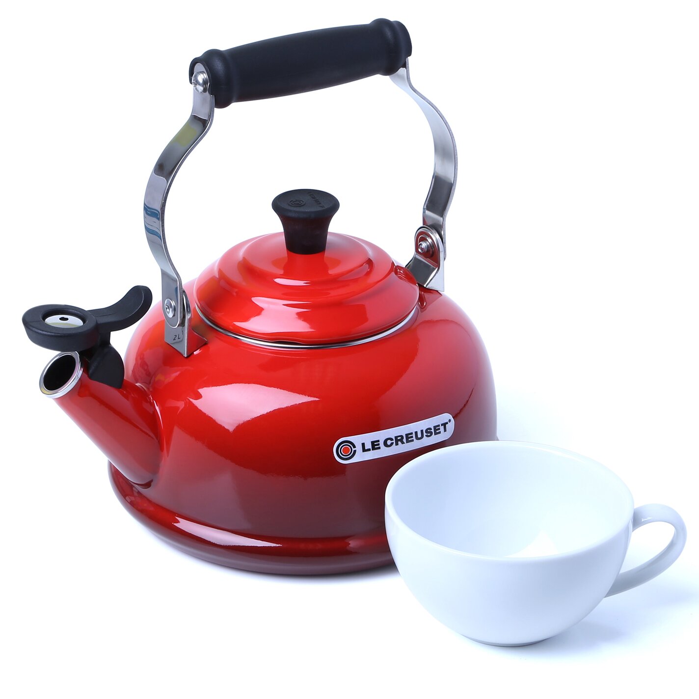 Le Creuset Enamel On Steel 1.8qt. Classic Whistling Tea Kettle & Reviews Wayfair