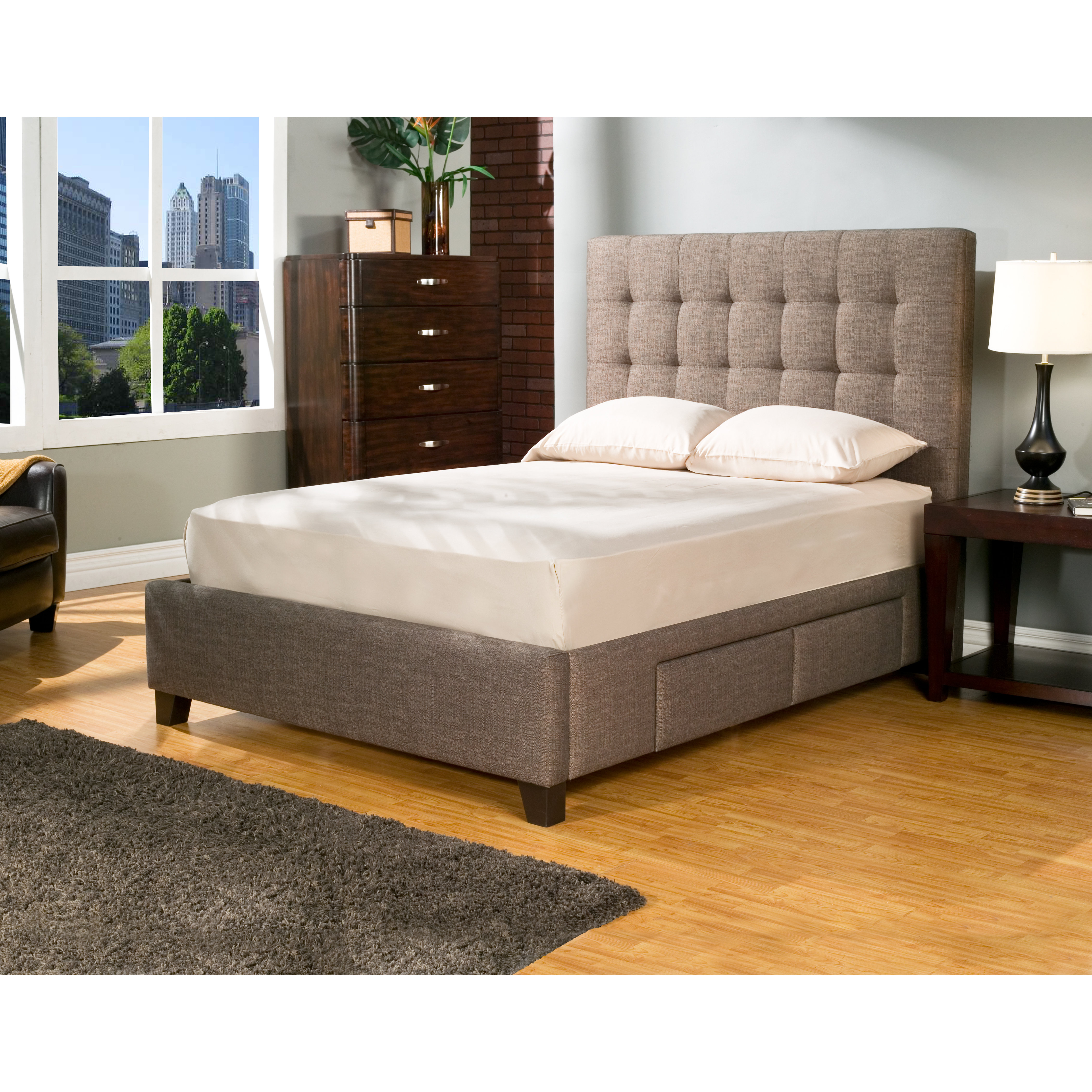 Manhattan Upholstered Storage Platform Bed Wayfair