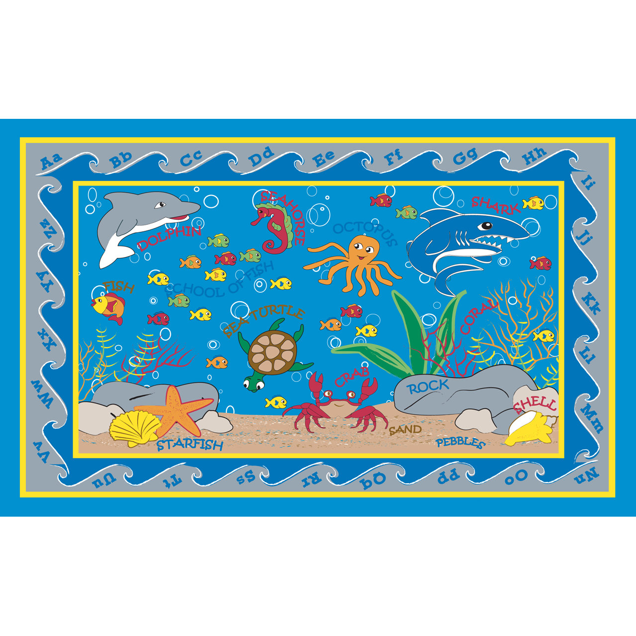 Fish in the Sea Area Rug Wayfair