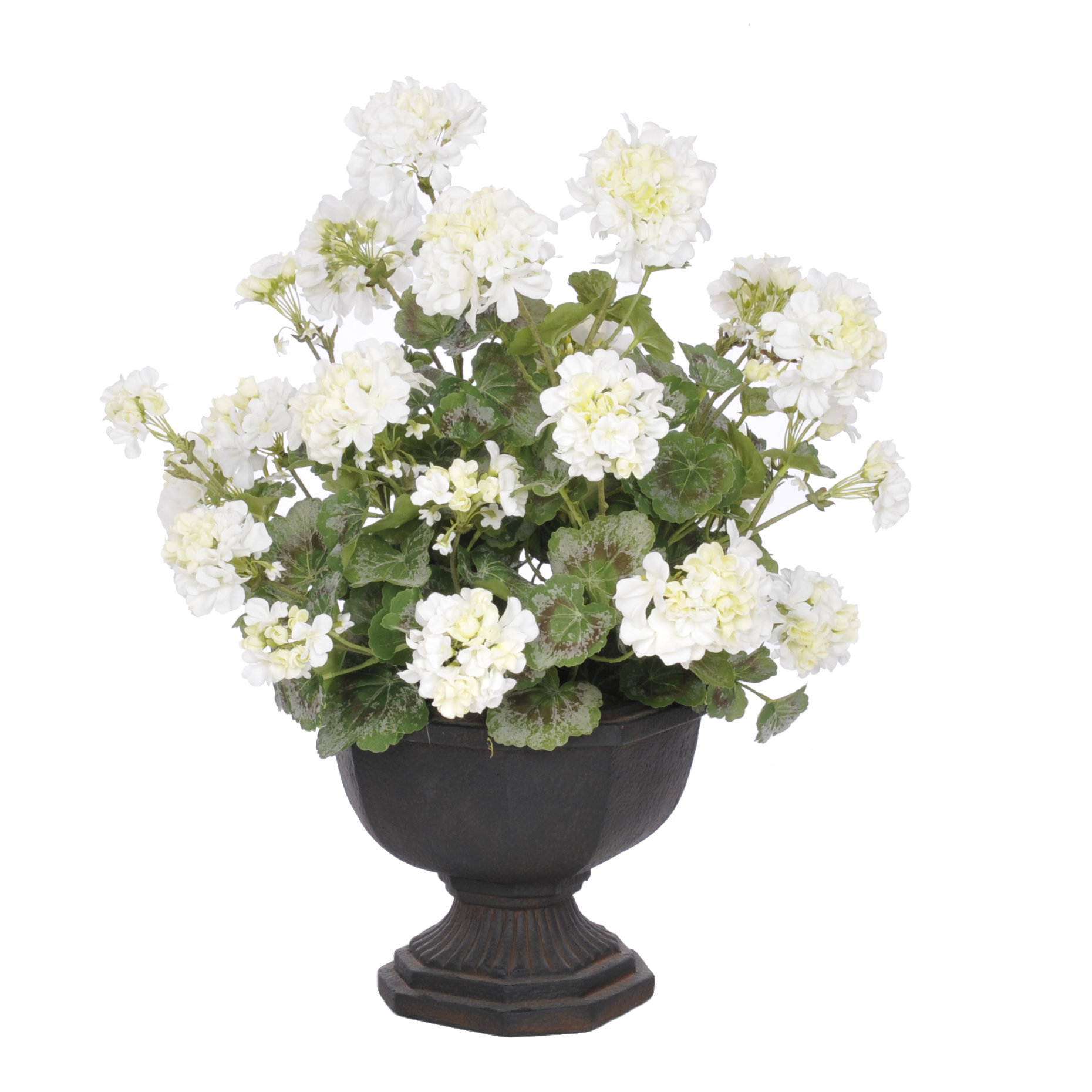 Artificial Geranium in Urn Wayfair