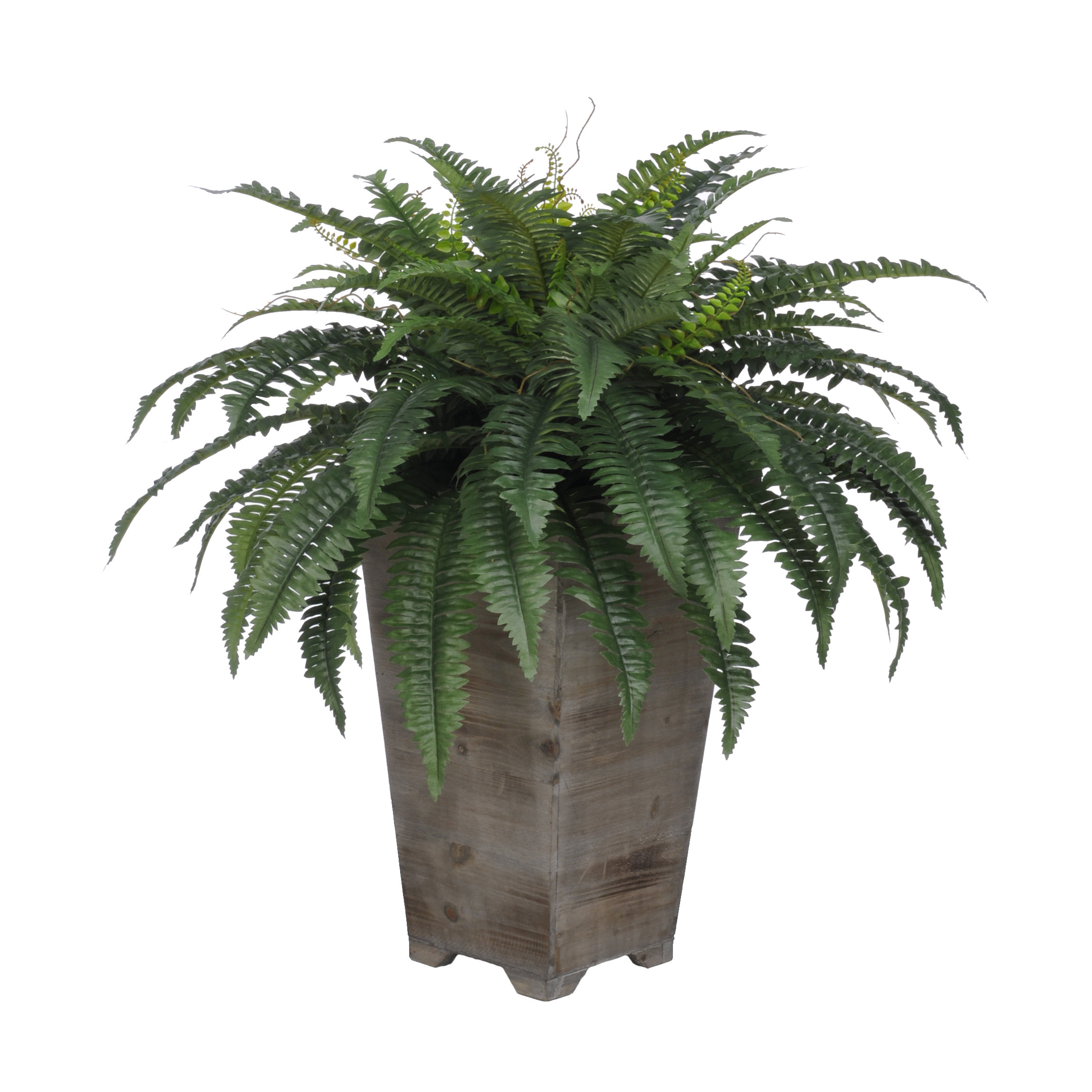 Artificial Fern Floor Plant in Planter Wayfair