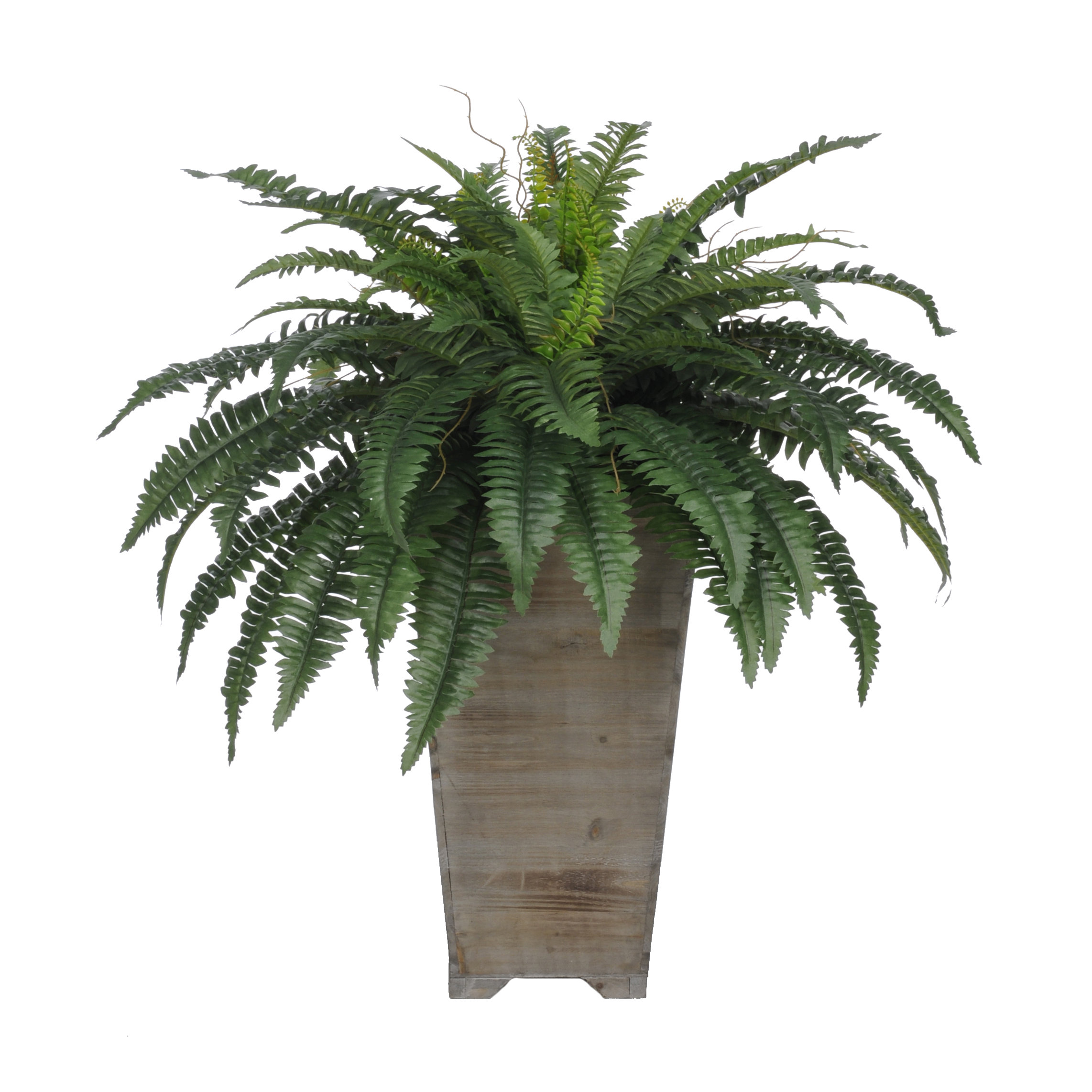 Artificial Fern Floor Plant in Planter Wayfair
