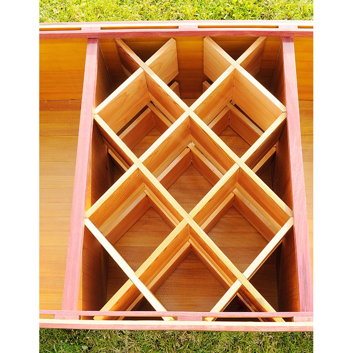 Canoe 7 Bottle Floor Wine Rack Wayfair