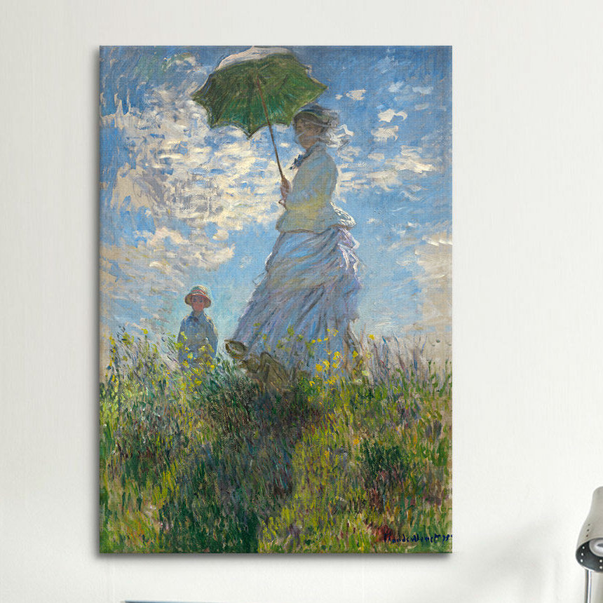 'Woman with a Parasol (Madame and Her Son) 1875' by