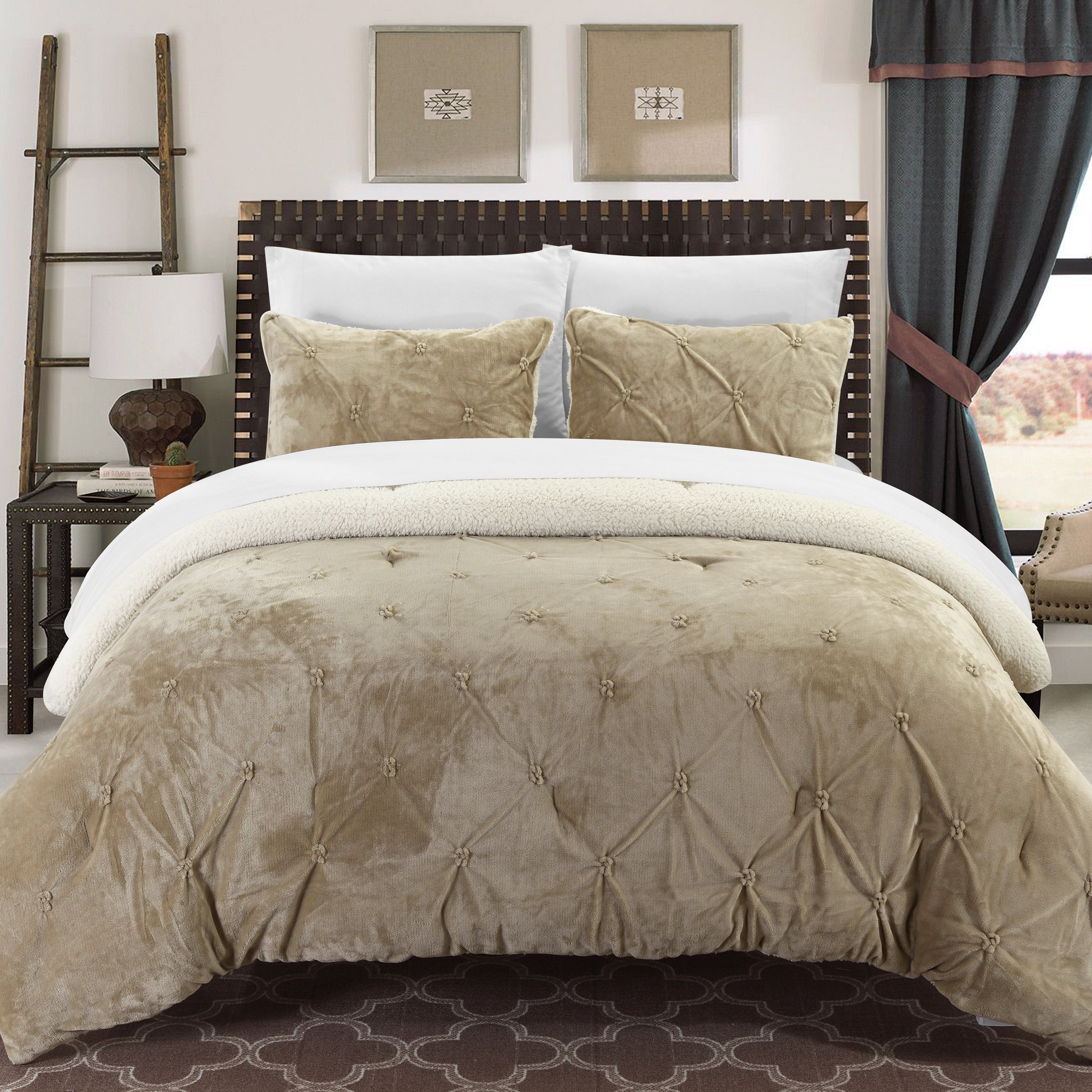 chic home brenton comforter set whit