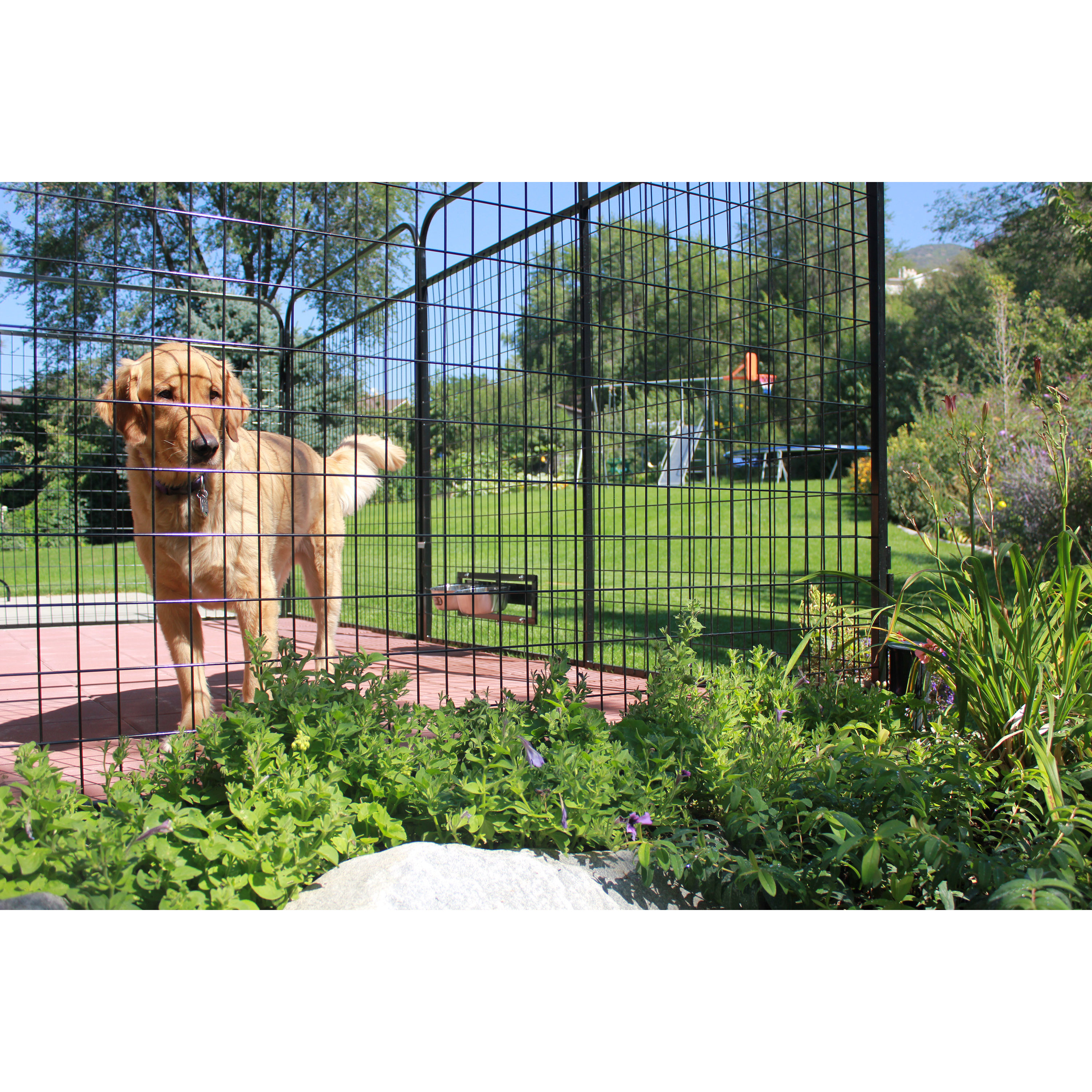 K9 Kennel Ultimate Welded Wire Steel Modular Yard Kennel & Reviews